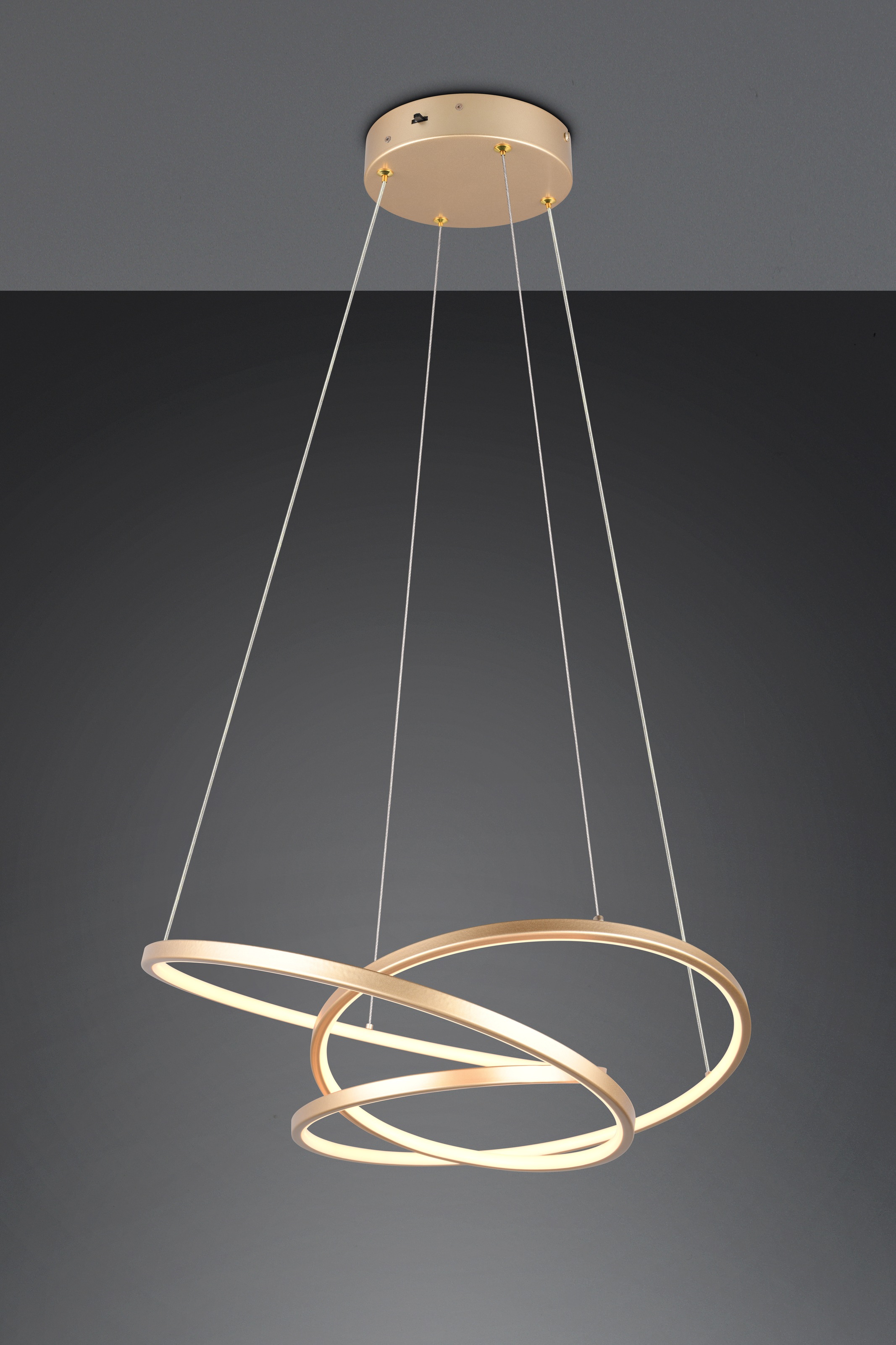 TRIO Leuchten LED Pendelleuchte »DARVIN, LED Hängelampe 34W 4500 Lumen, dimmbar, Lichtfarbe einstellbar« LED-Board 1 Stk. warmweiß - kaltweiß CCT 2300/3000/4000K warmweiß-kaltweiß, höhenverstellbar bis max 150cm