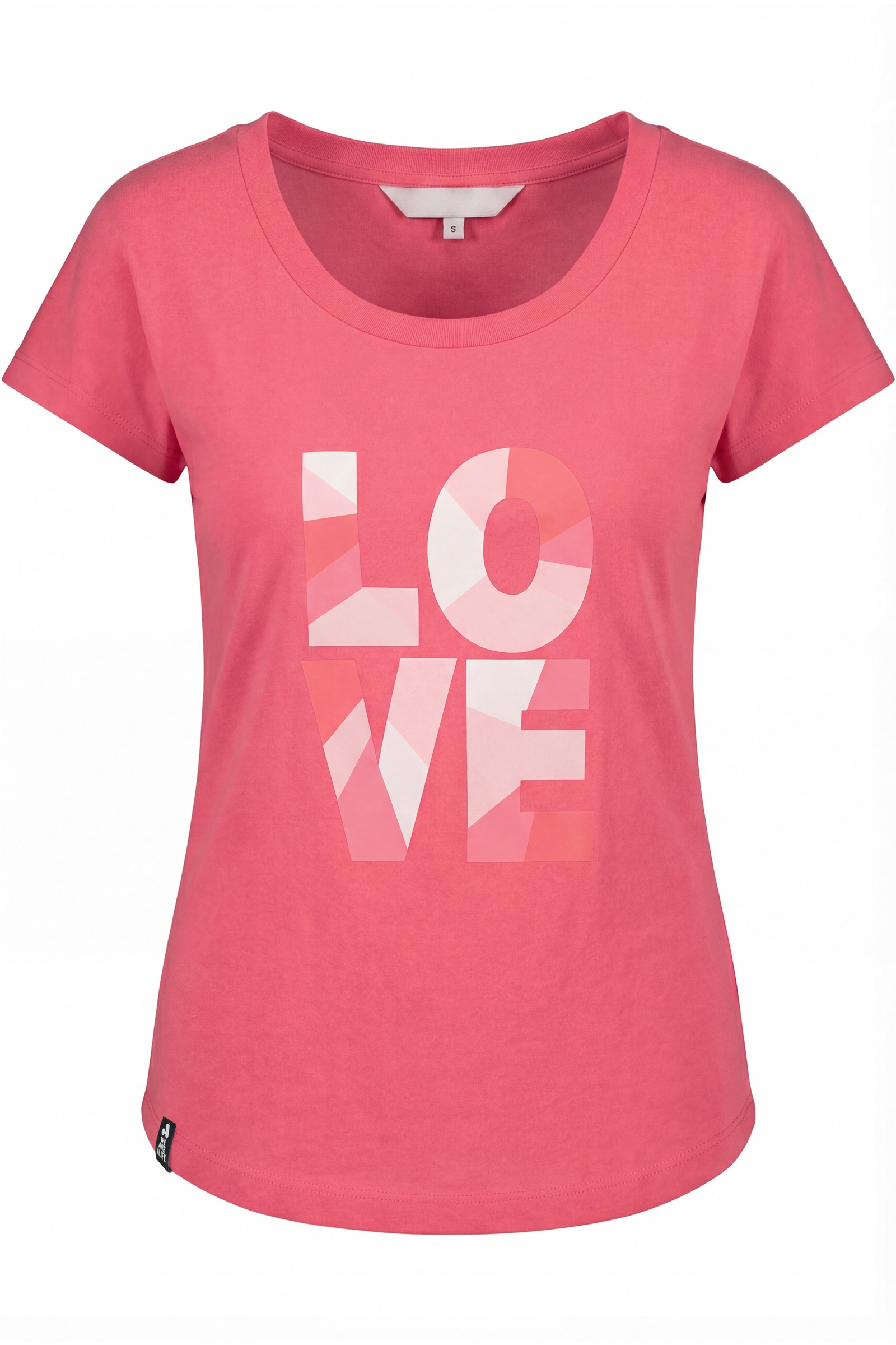 Alife & Kickin Rundhalsshirt leichtes Print Sommer-Top aus Bio-Baumwolle mit weitem U-Ausschnitt
