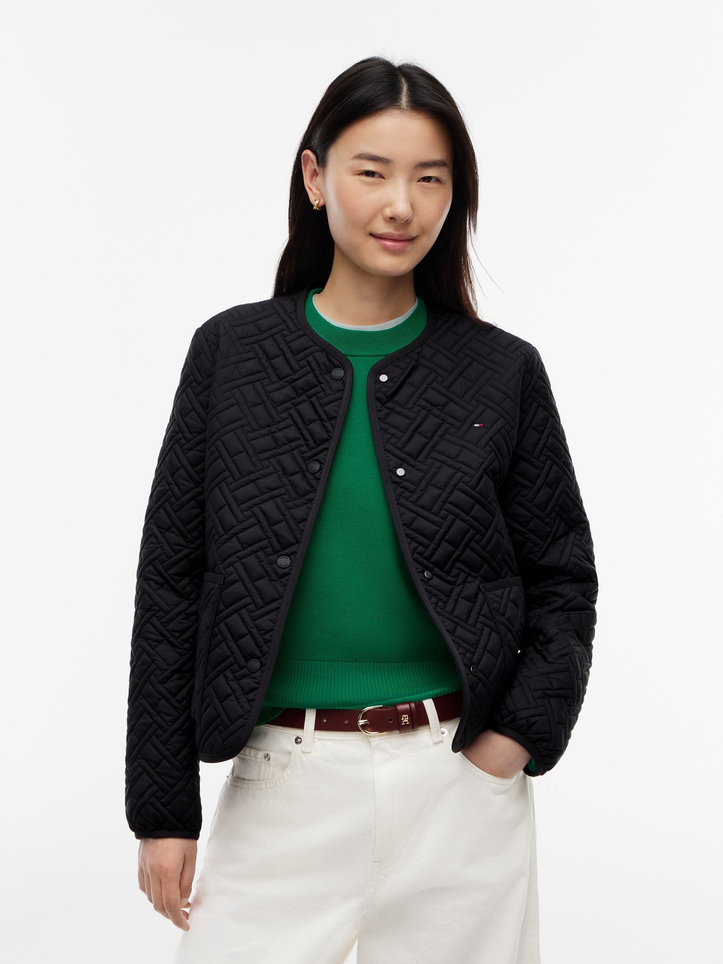 Tommy Hilfiger Steppjacke "QUILTED LINER JACKET" Kunstfaser