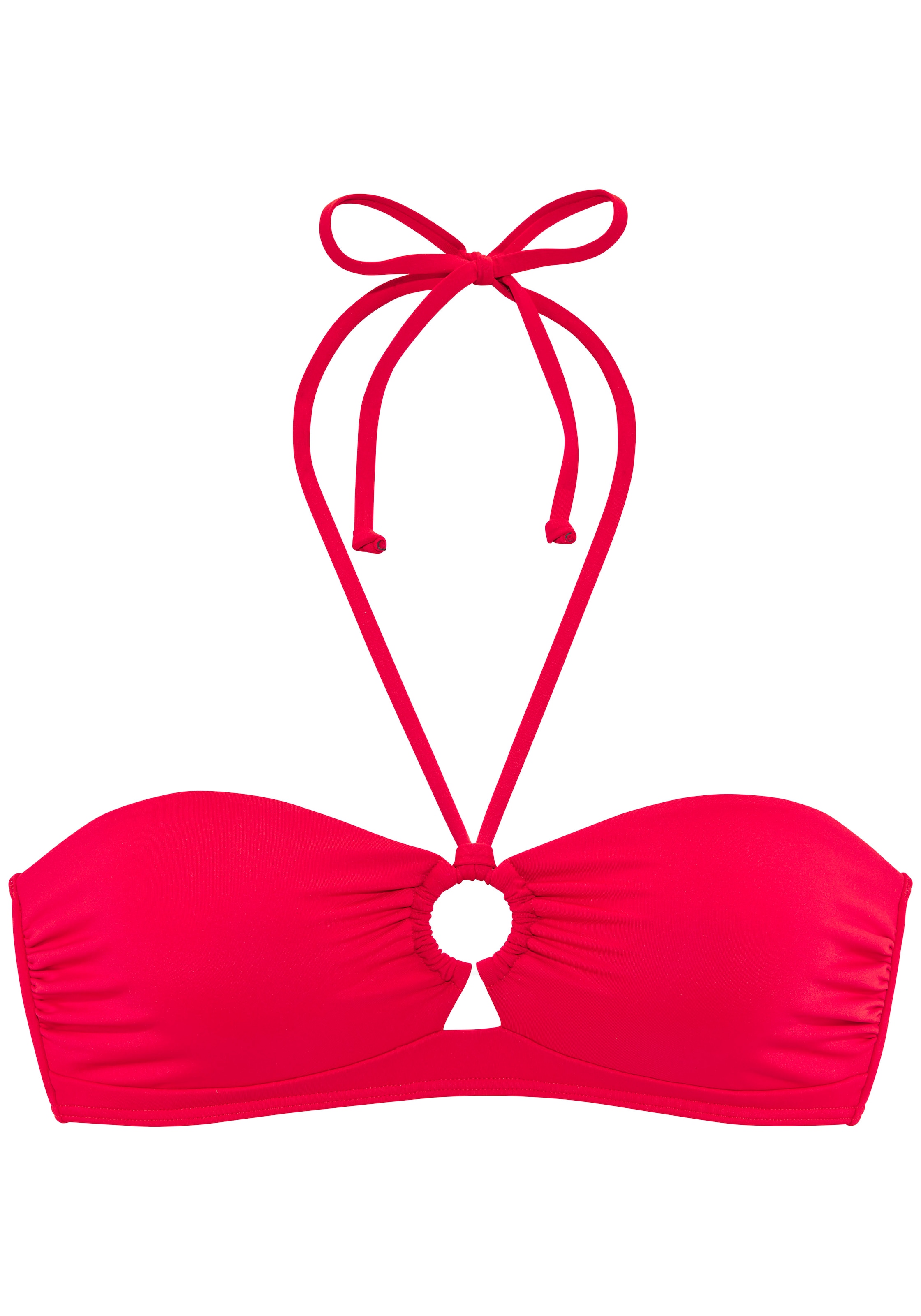 s.Oliver Bandeau-Bikini-Top "Beverly" mit kontrastfarbigem Zierring