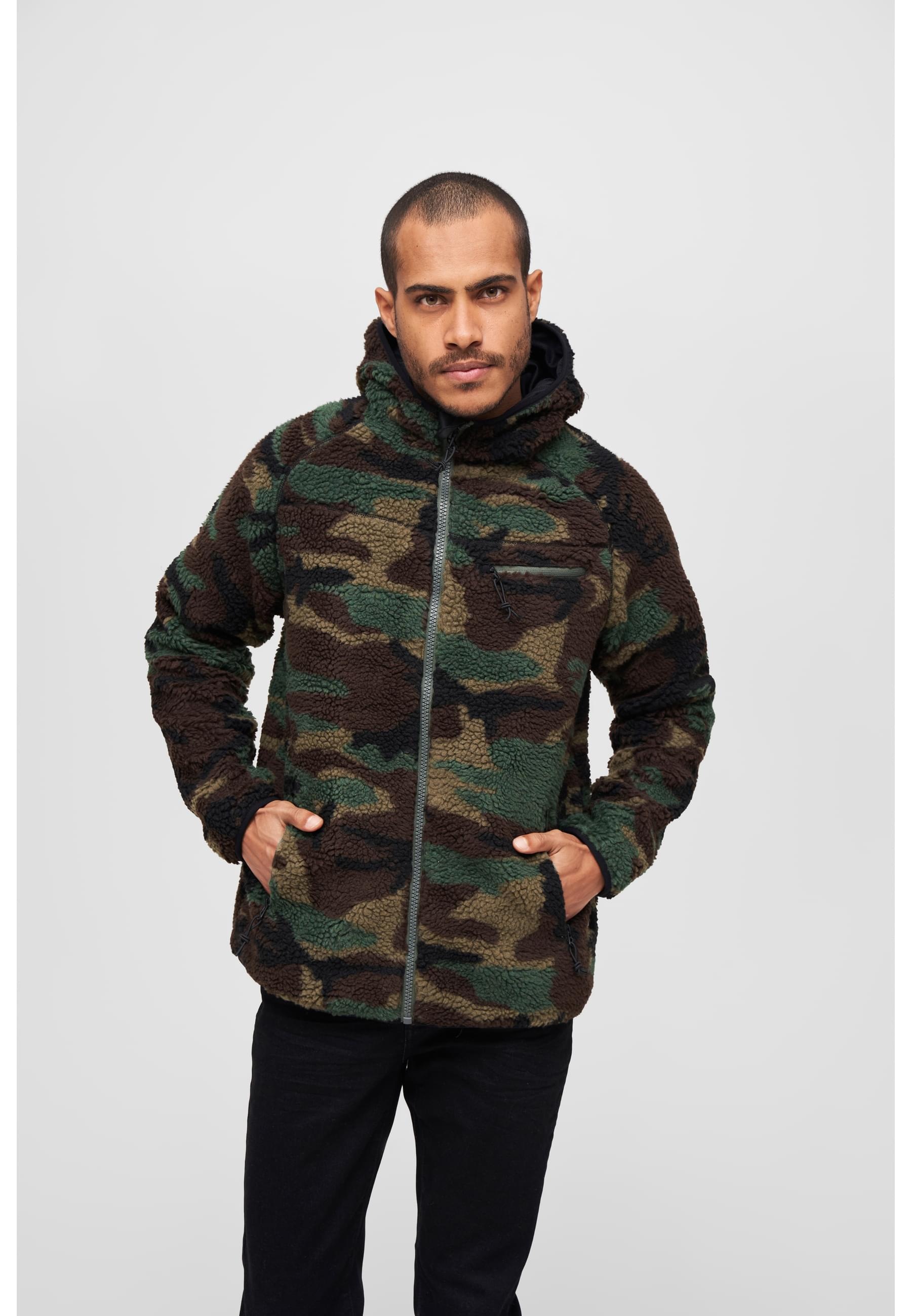 Brandit Anorak »Brandit Herren Teddyfleece Worker Jacket«, (1 St.), mit Kapuze
