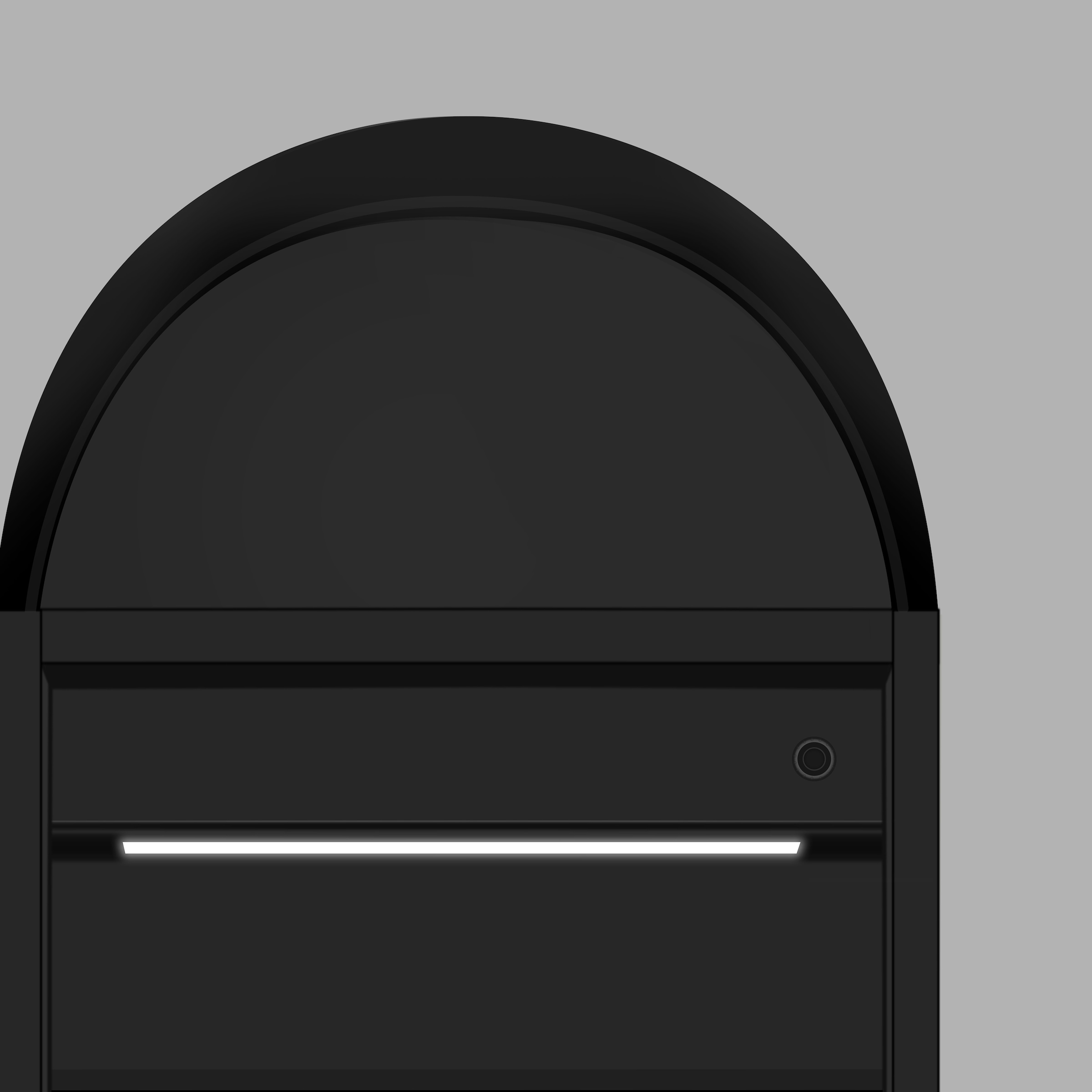 Talos Badezimmerspiegelschrank »Talos Oval Vento«, austauschbare LED-Beleuchtung, 45x80 cm schwarz