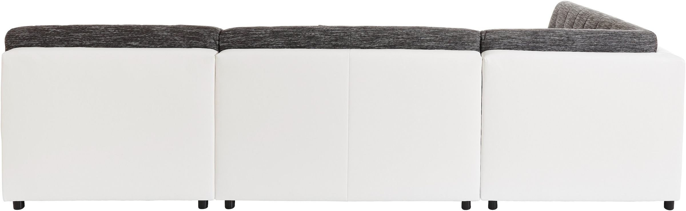 TRENDMANUFAKTUR Wohnlandschaft »Reggae modern und bequem, aktueller Materialmix, U-Form«, inkl. verstellbare Armlehne, wahlweise mit Bettfunktion