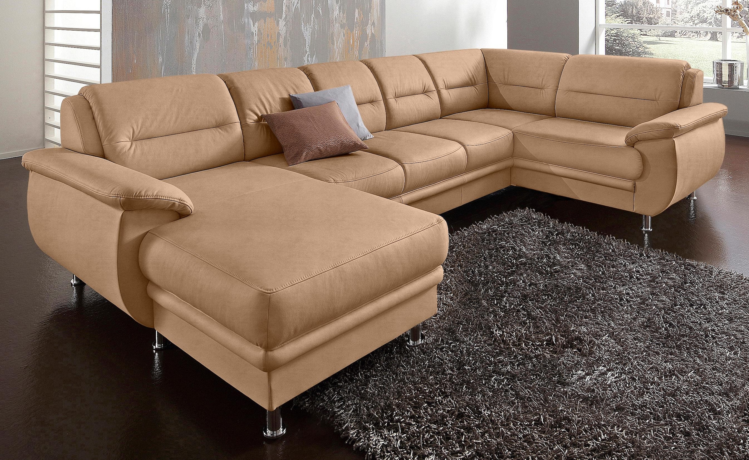 sit&more Wohnlandschaft "Mailand U-Form, B: 312 cm" günstig online kaufen