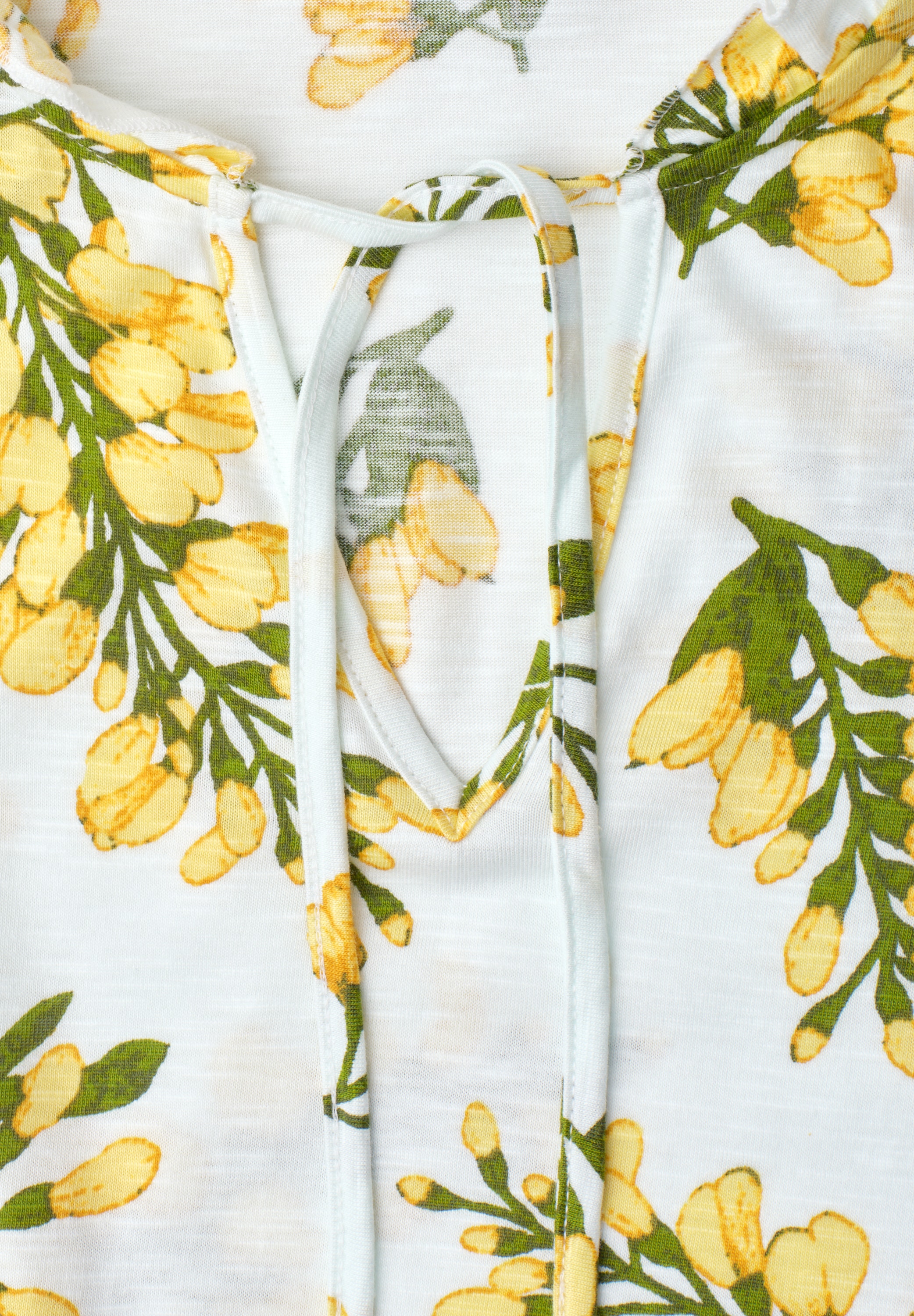 STREET ONE STUDIO Print-Shirt mit geschlitztem Rundhalsausschnitt