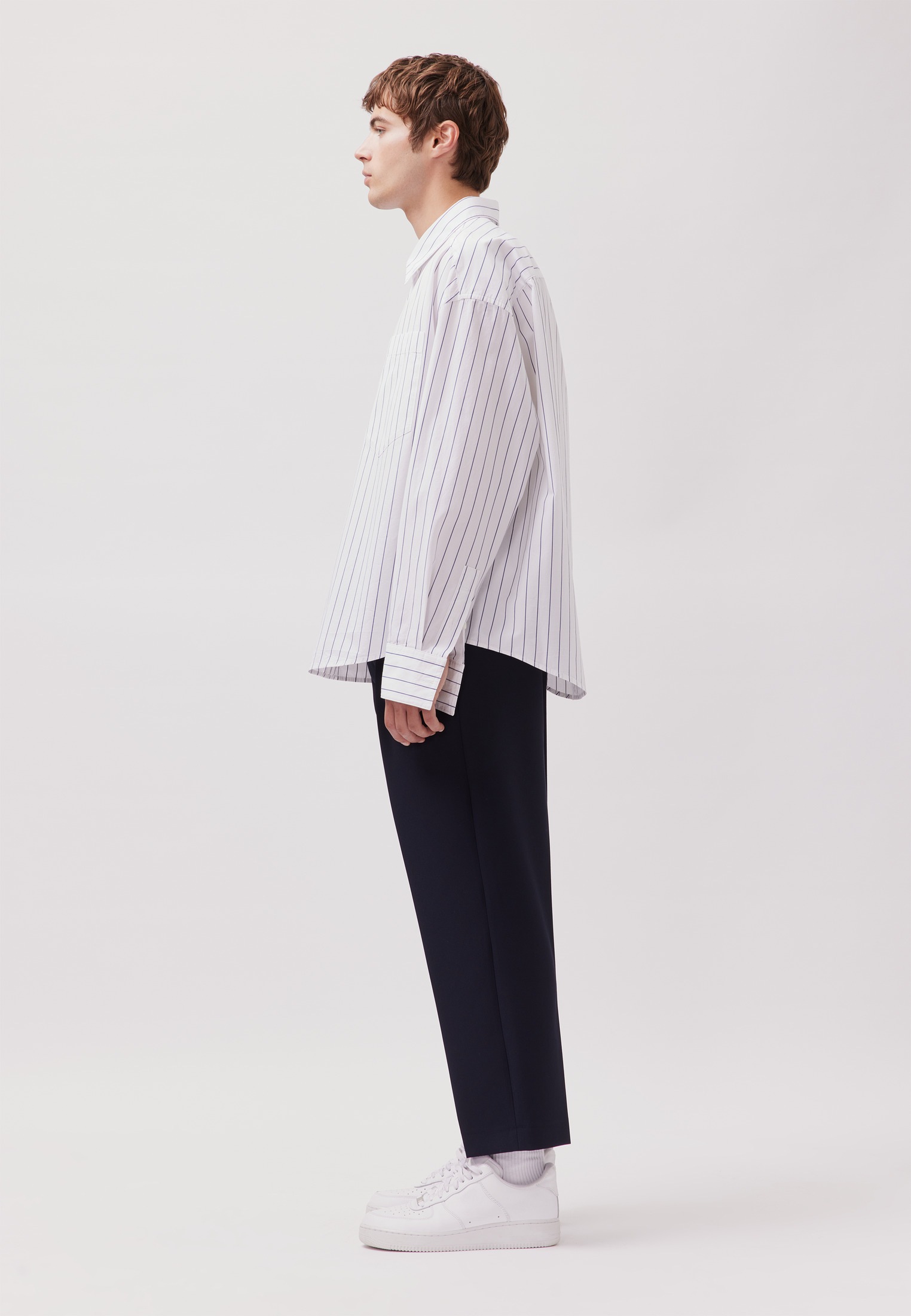 Seidensticker Studio Men's Shirt White/Striped Size M 3
