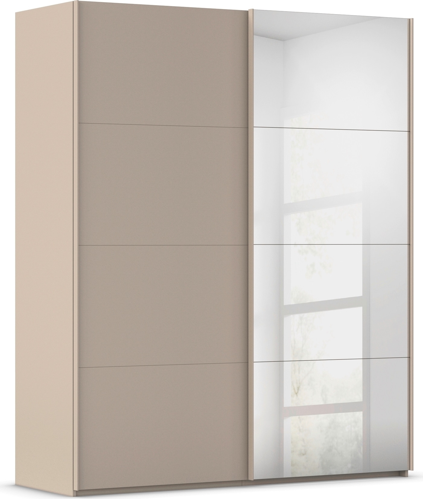 rauch "Kleiderschrank Schrank Garderobe Schlafzimmerschrank SCALE-FYRA" edle viergeteilte Türen mit Spiegel und vielen Farben MADE IN GERMANY