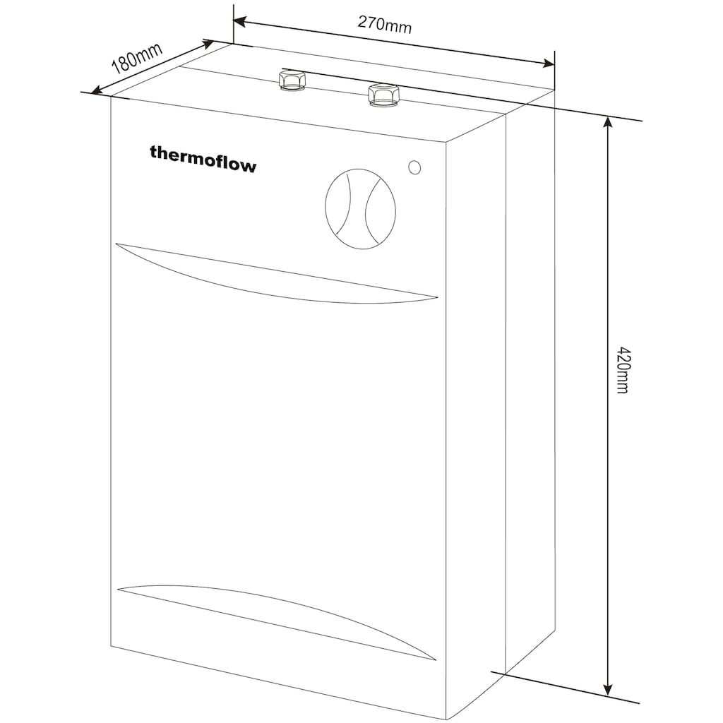 Thermoflow Übertischspeicher »Thermoflow OT5«, (Steuerung: hydraulisch)