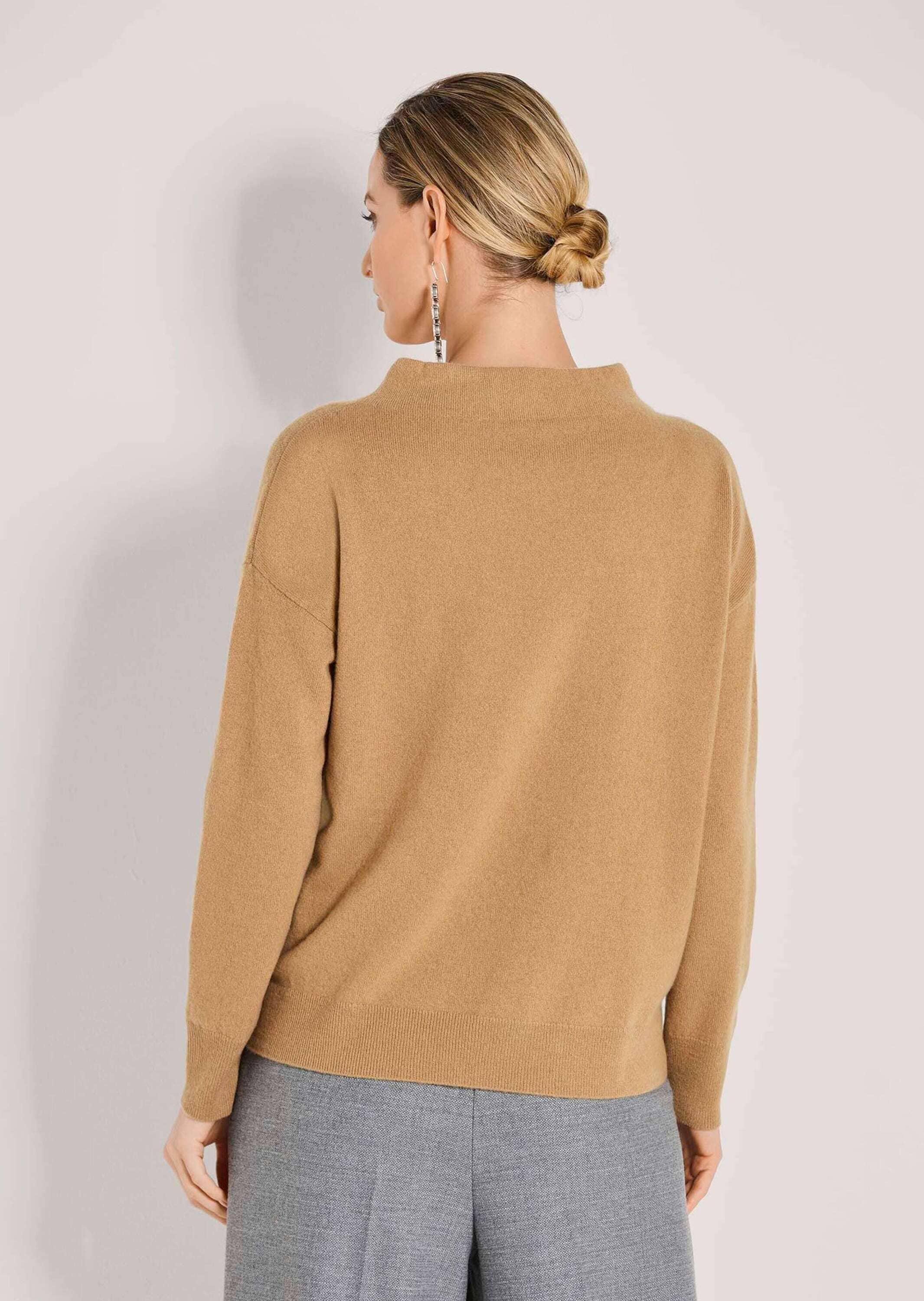 MADELEINE Longpullover »Kaschmirpullover Eleganter Strickpullover mit Stehkragen« Reines Kaschmir
