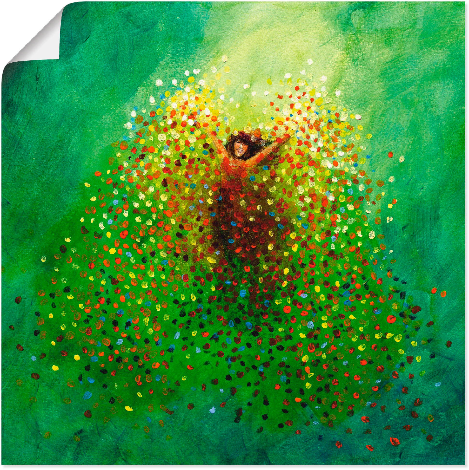 Artland Wandbild »Sich selbst feiern«, Frau, (1 St.), als Leinwandbild, Wandaufkleber in verschied. Größen
