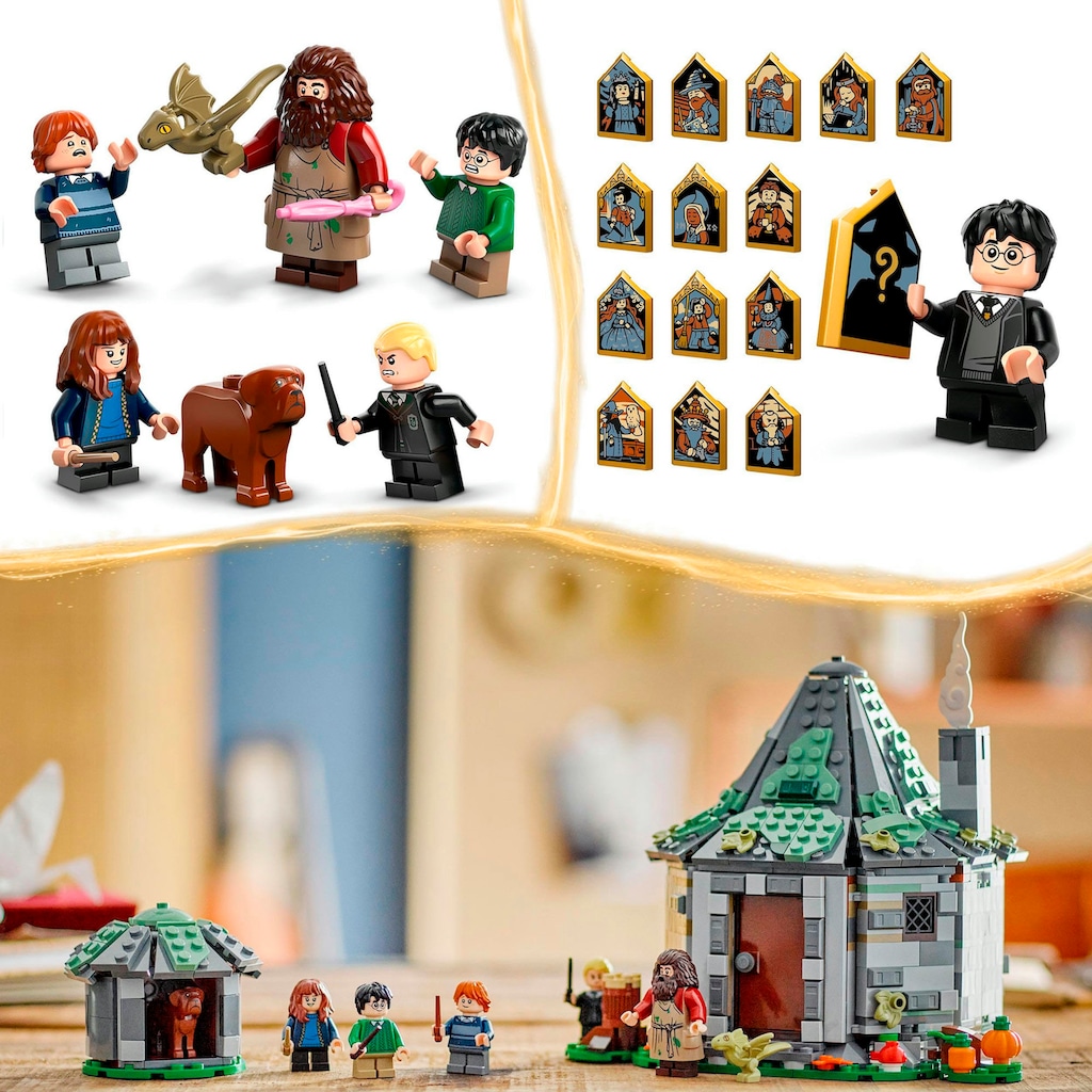 LEGO® Konstruktionsspielsteine »Hagrids Hütte: Ein unerwarteter Besuch (76428), LEGO® Harry Potter™«, (896 St.)