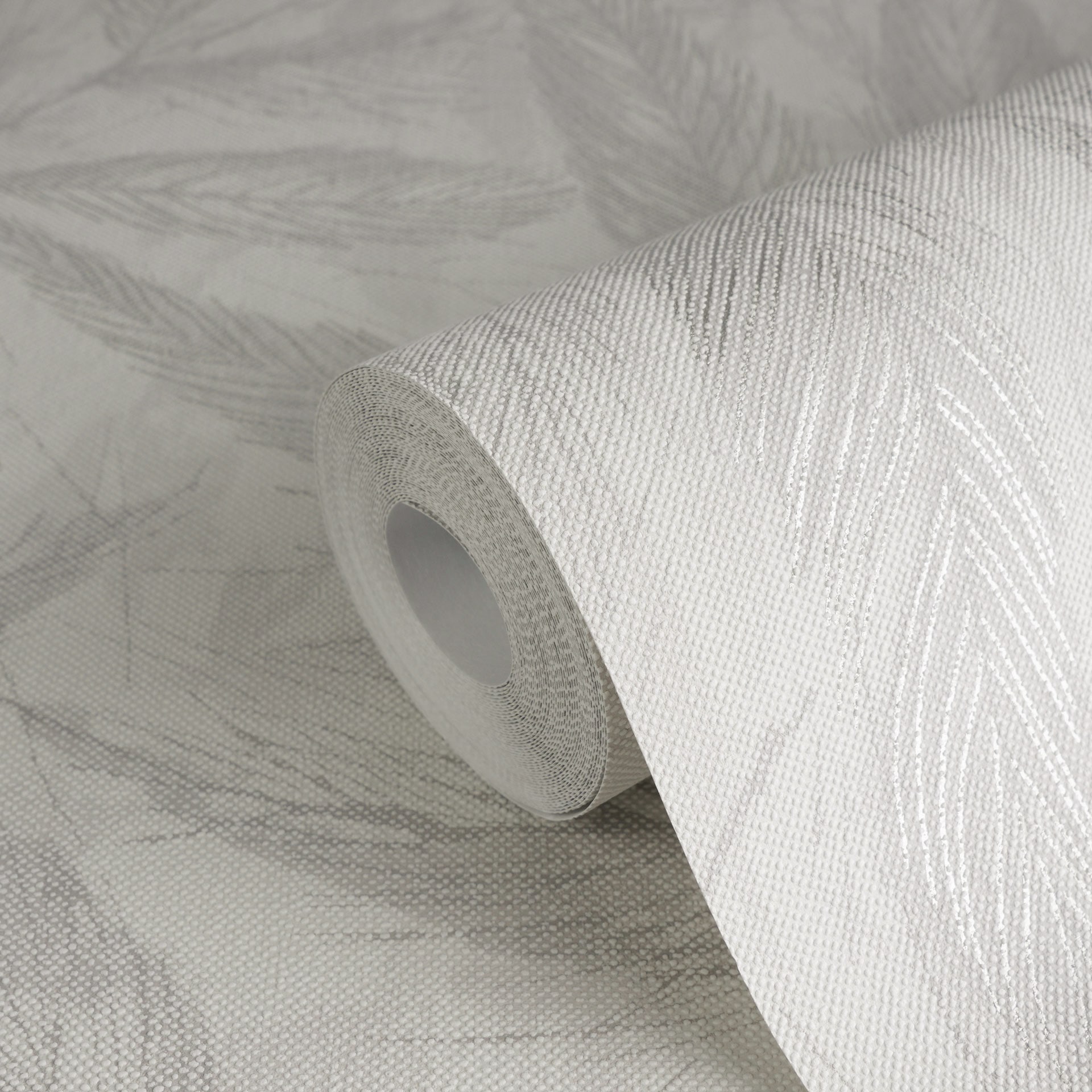 A.S. Création Vliestapete »mit Blätter-Design natürliche Eleganz« matt strukturiert Dekorative Vliestapete mit filigranem Blattmuster