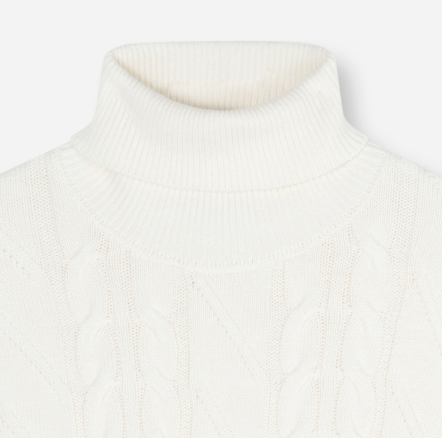 OLYMP Rollkragenpullover »Casual« regular fit, mit Wollanteil, Zopfmuster