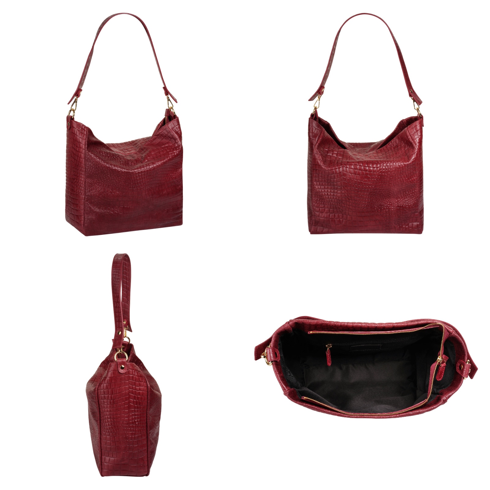 Samantha Look Shopper, echt Leder, Made in Italy