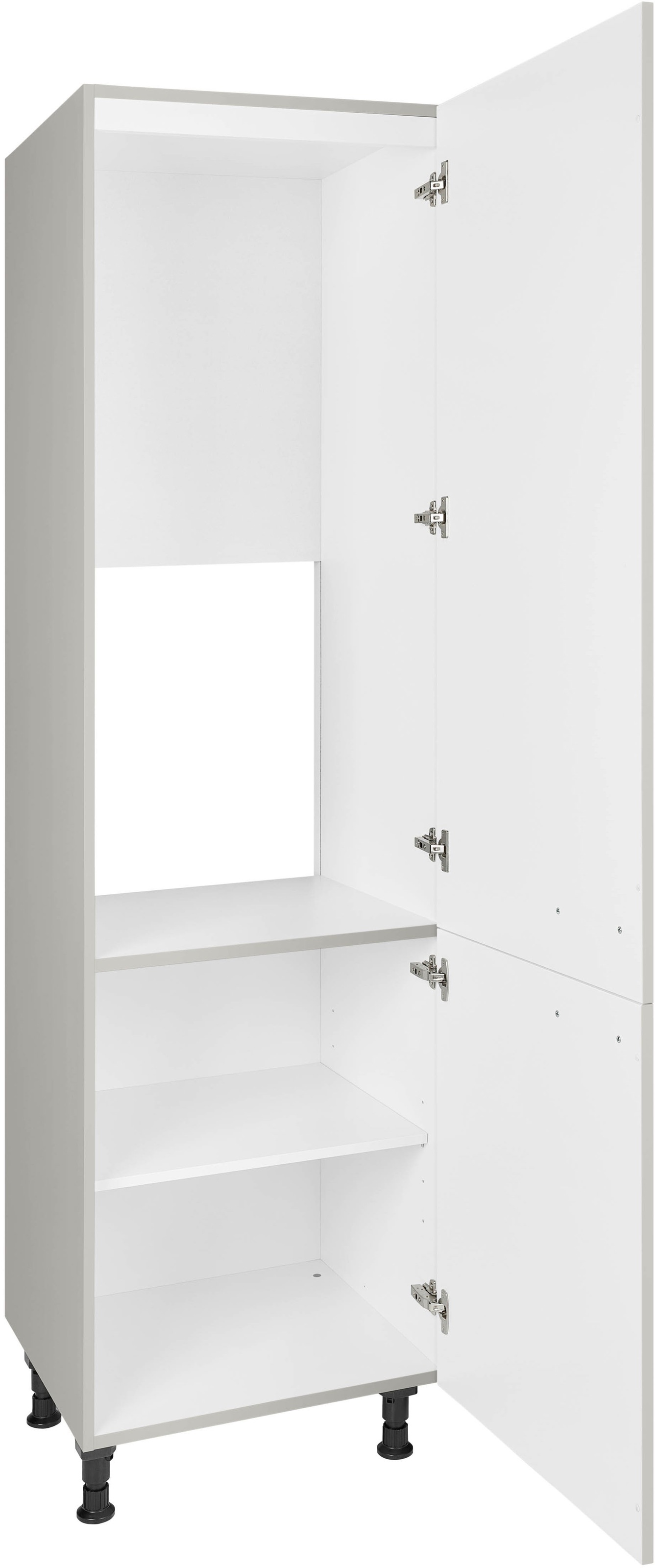nobilia® Kühlumbauschrank »"Touch", mit zwei Türen und zusätzlichem Einlegeboden,«, vormontiert, Ausrichtung wählbar, Breite/Höhe: 60/216,6 cm