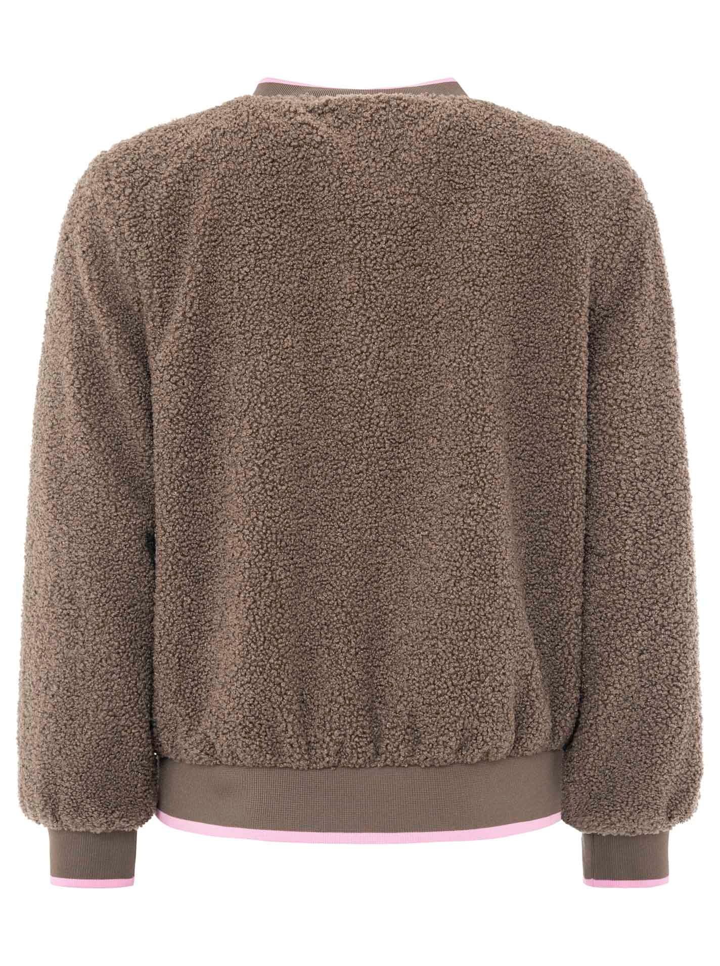 Zwillingsherz Bomberjacke »"Smile Love"« ohne Kapuze seitliche Taschen, Knopfleiste, Kontrastbündchen, Patch