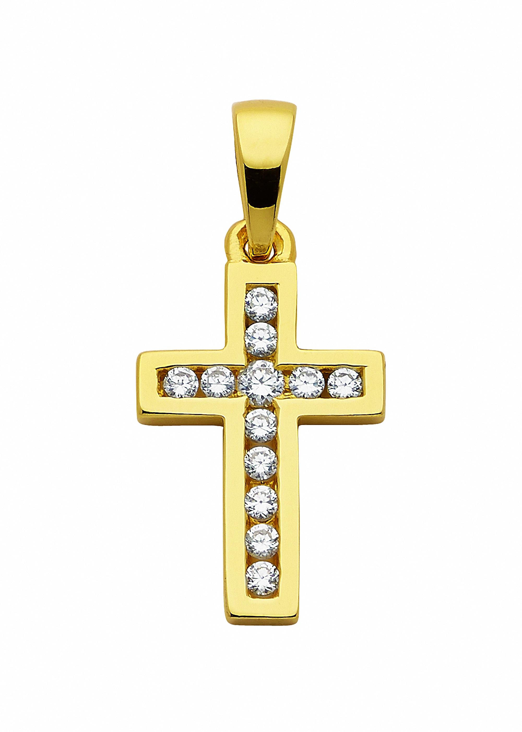 Anhänger mit kaufen - BAUR mit | online Zirkonia«, Anhänger Kreuz Adelia´s Halskette Schmuckset Silber Set »925 mit Kette