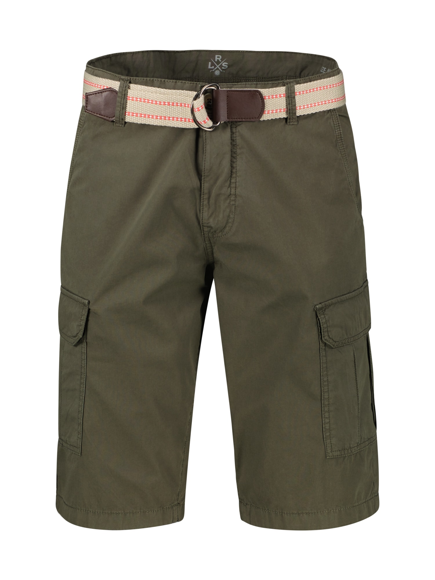 LERROS Bermudas "Herren Cargo Bermudashorts mit Seitentaschen und Gürtel" Bequem geschnittene Bermuda für den Sommer, Einfarbig, 100% Baumwolle