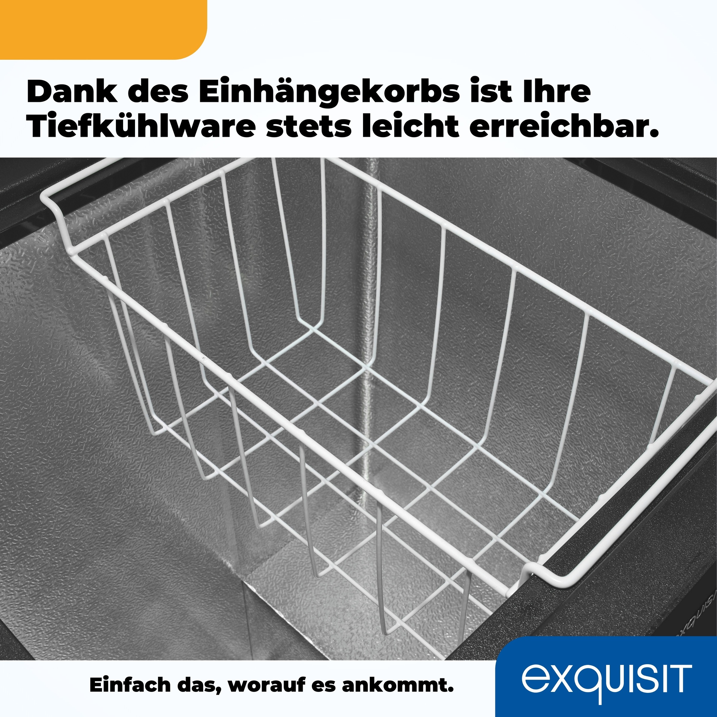 exquisit Gefriertruhe »GT100-050E schwarz«, 83,5 cm hoch, 54,5 cm breit