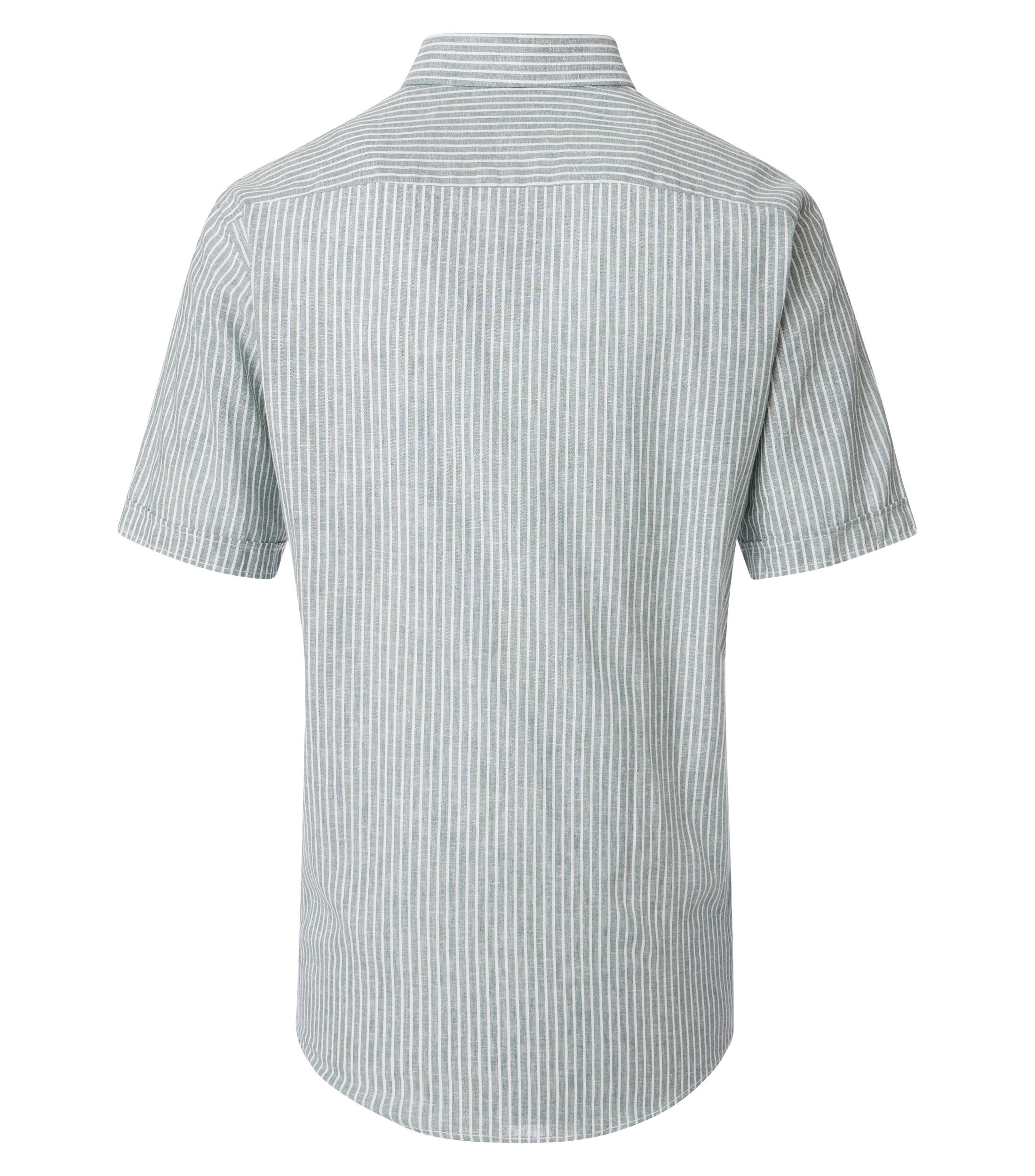 CASAMODA Kurzarmhemd "CASAMODA Leinenhemd Kurzarm gestreift" günstig online kaufen