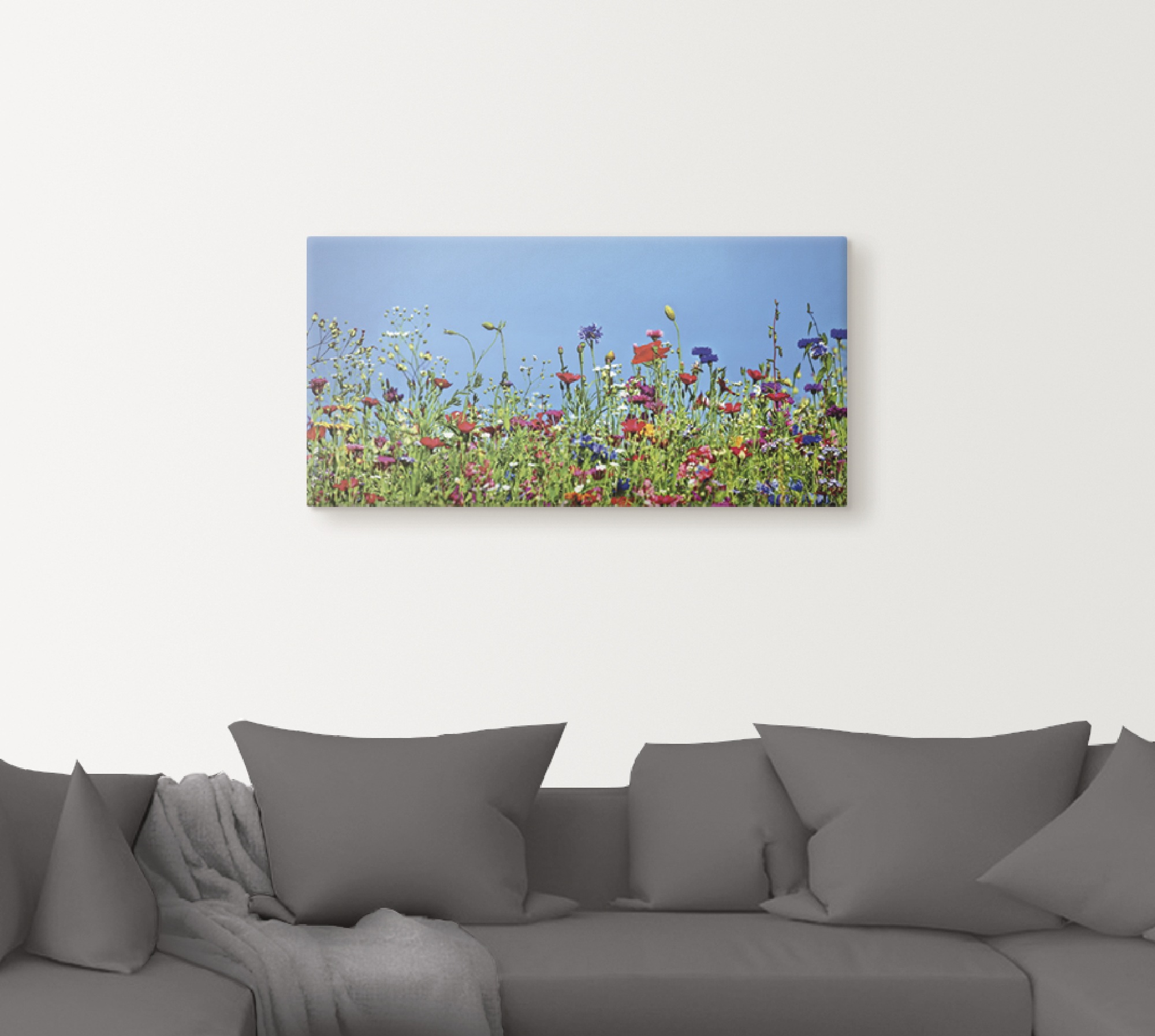 Artland Wandbild "Blumenwiese II" Blumenwiese 1 Stk. tlg. auf Holzrahmen ge günstig online kaufen