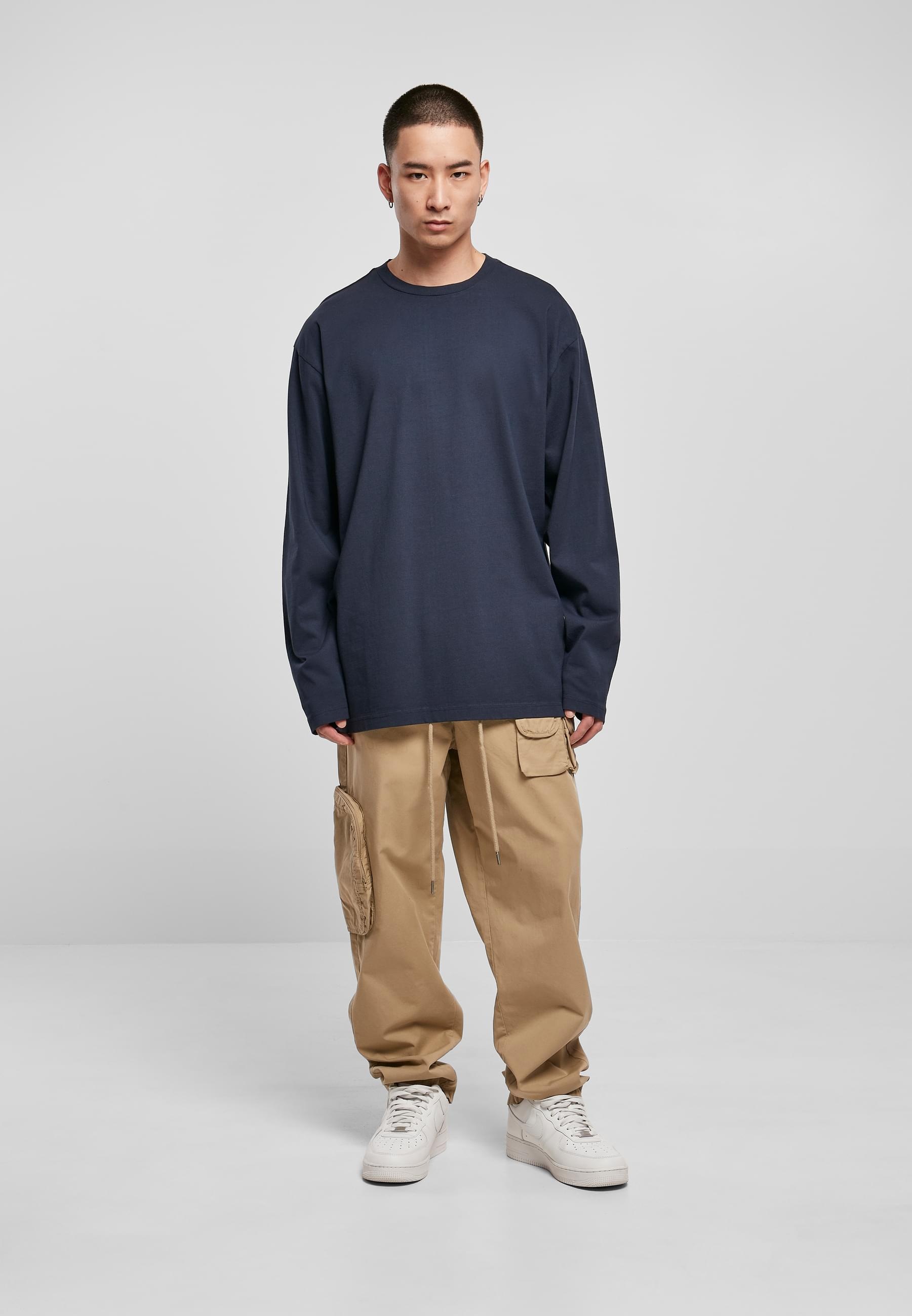 URBAN CLASSICS T-Shirt »Urban Classics Herren Heavy Oversized Garment Dye Longsleeve«, (1 tlg.)
