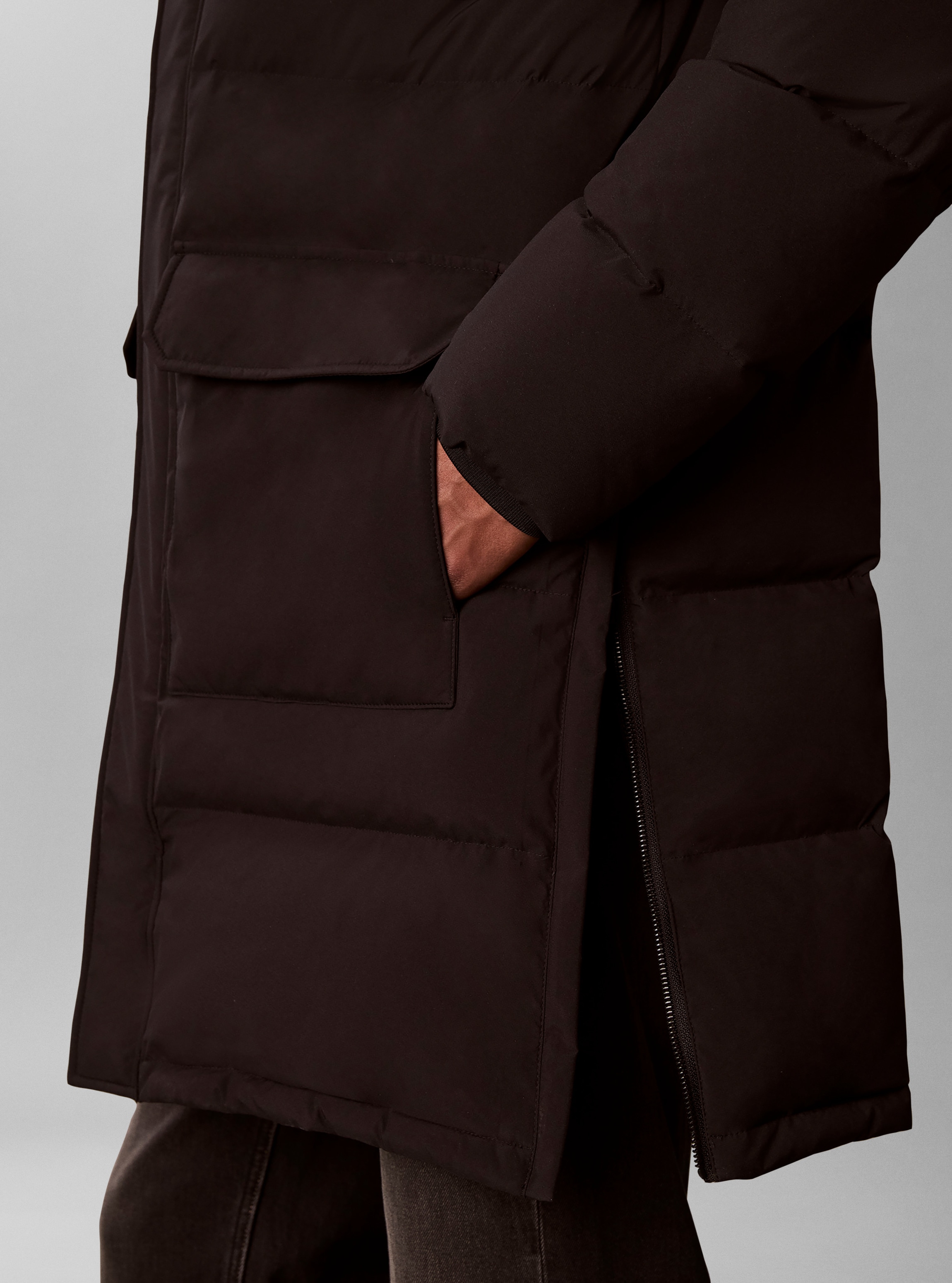 Calvin Klein Steppmantel »LS CLASSIC BONDED DOWN LONG« Regular fit mit Kapuze