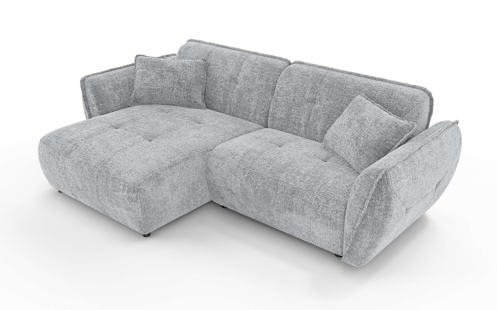 Home affaire Ecksofa "MIRELDA L-Form mit Steppungen, Recamiere rechts/links günstig online kaufen