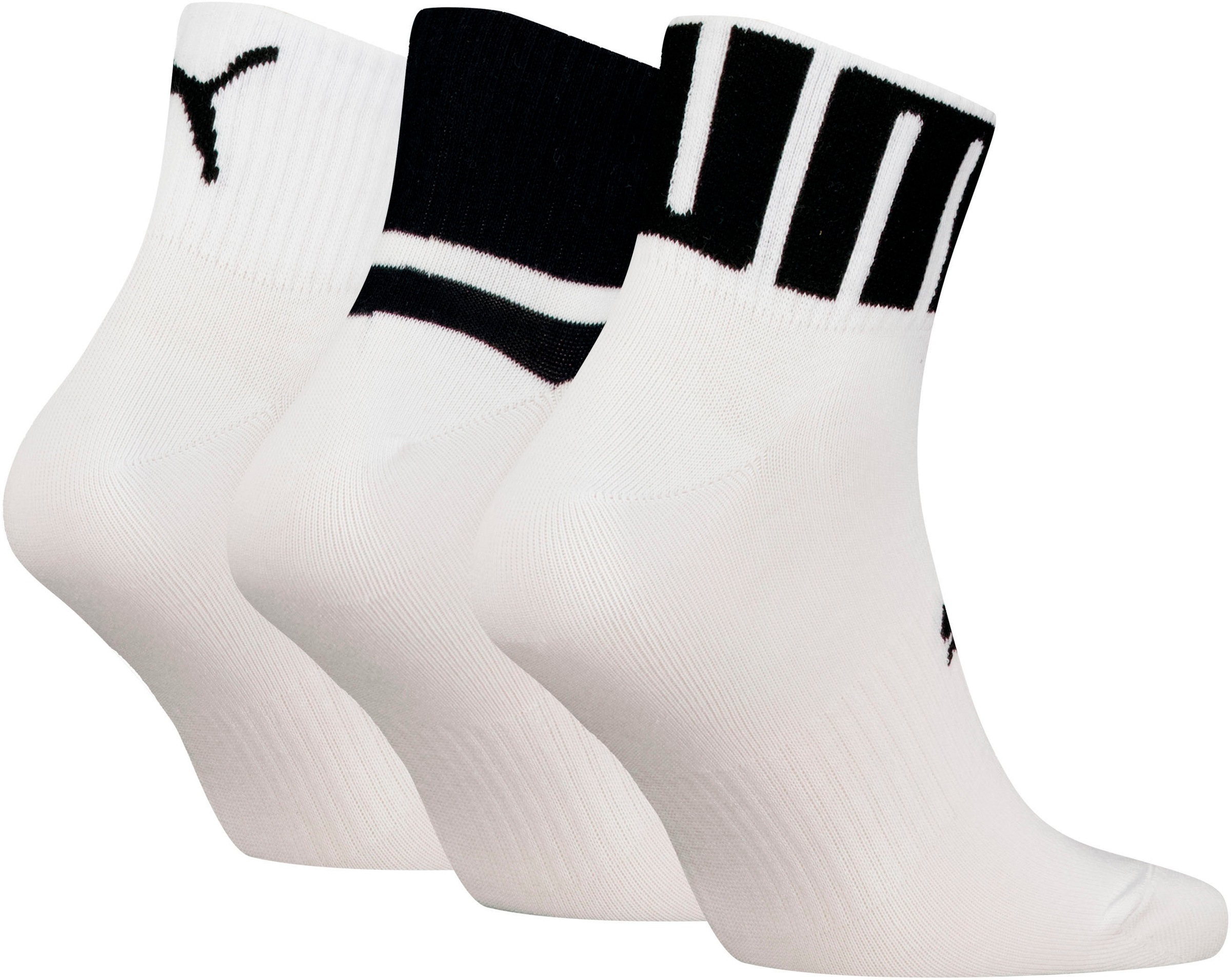 PUMA Kurzsocken "Unisex PUMA UNISEX BIG LOGO QUARTER" Packung, 3 Stk. tlg. günstig online kaufen