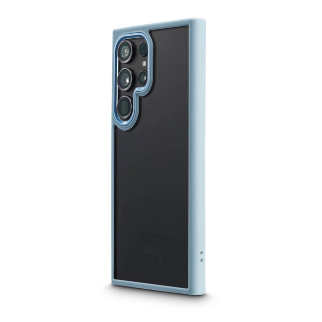Hama Handyhülle »Handyhülle für Galaxy S24 Ultra, durchsichtig, Blau, Wireless Charging«