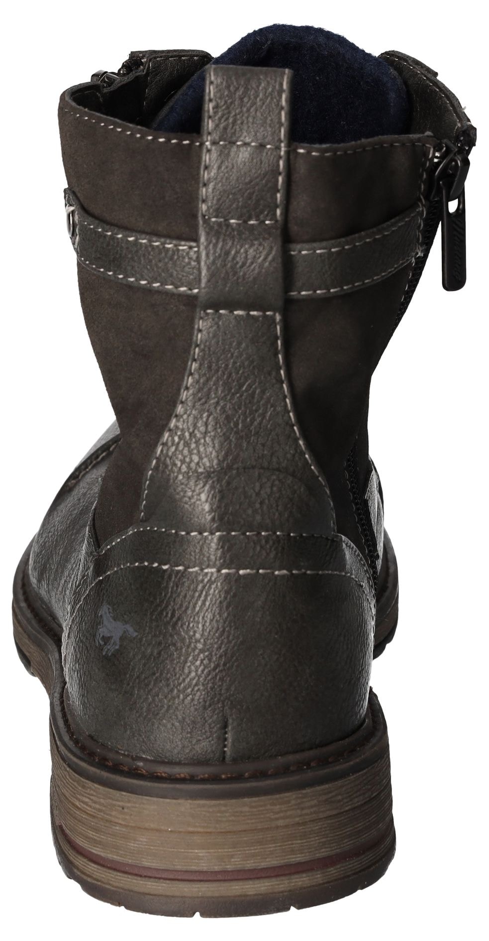 Mustang Shoes Schnürboots, Herbstschuh, Schnürstiefel mit praktischer Anziehlasche