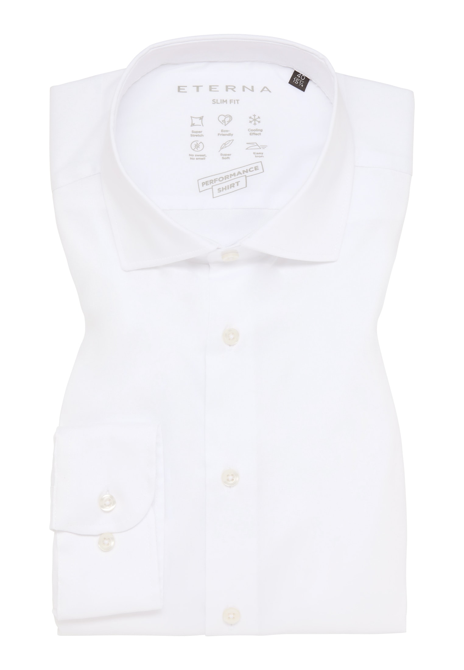 Eterna Langarmhemd »SLIM FIT«, EASY IRON (bügelleicht)