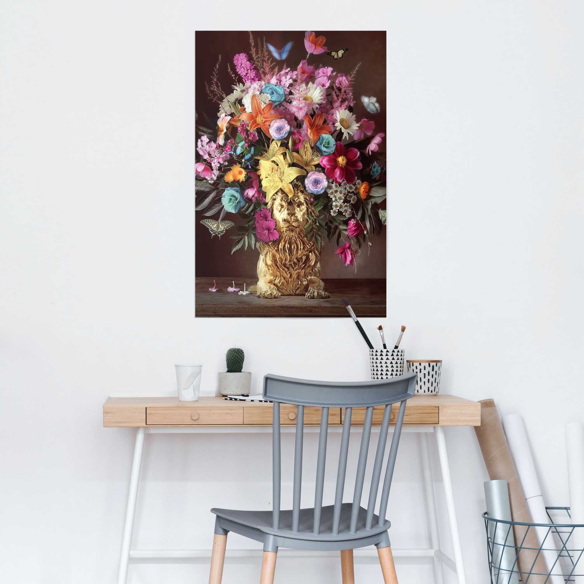 Reinders Poster "Lion Vase" günstig online kaufen