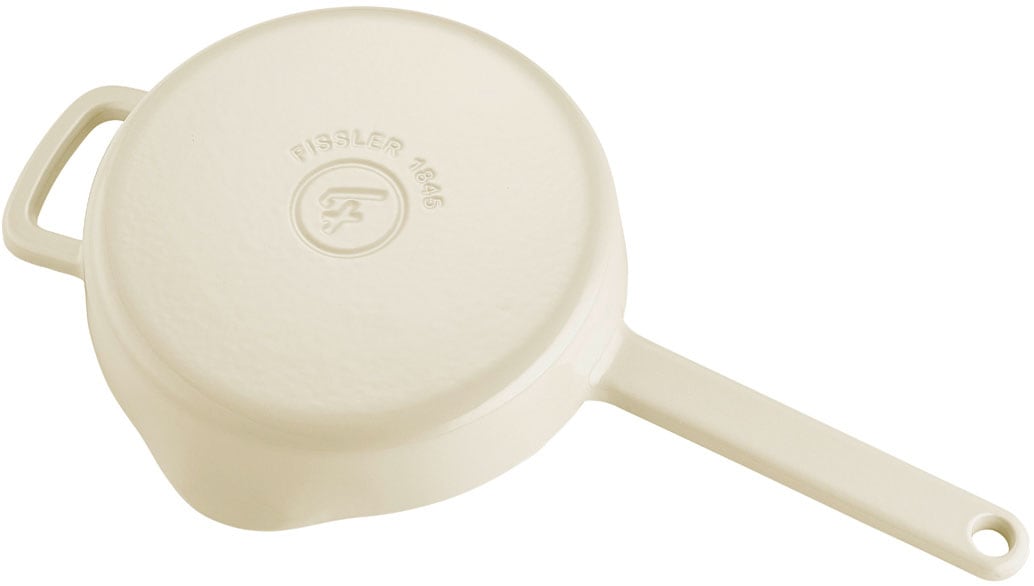 Fissler Bratpfanne »Moments Collection Gusseisen, Pfanne, rund, Schüttrand mit Ausgießern«, Gusseisen, (1 tlg.), Aroma-Bratfläche mit natürlichem Antihafteffekt