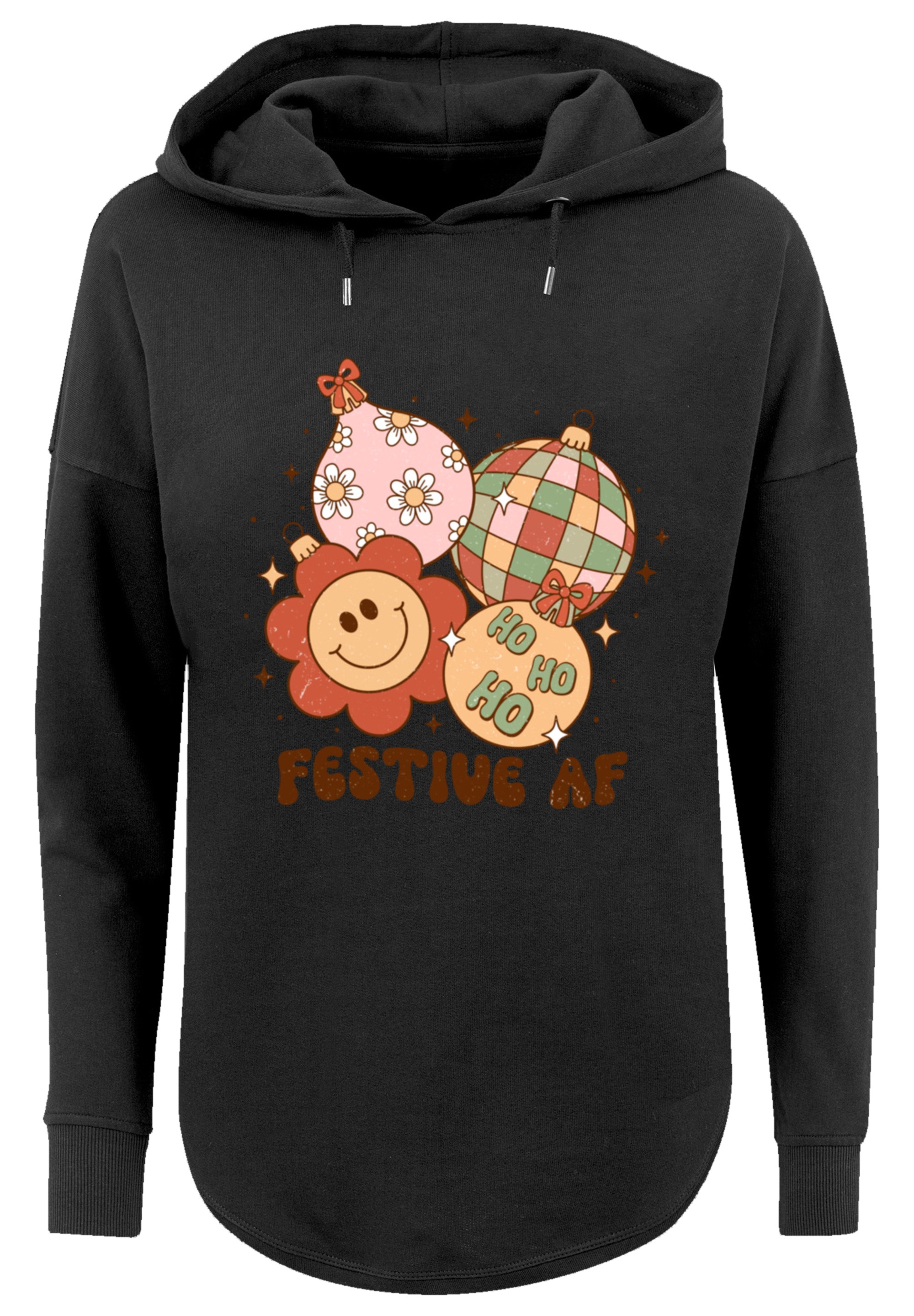 F4NT4STIC Kapuzenpullover »Festive AF Weihnachten Tree Balls«, Premium Qualität, Weihnachts-Kollection