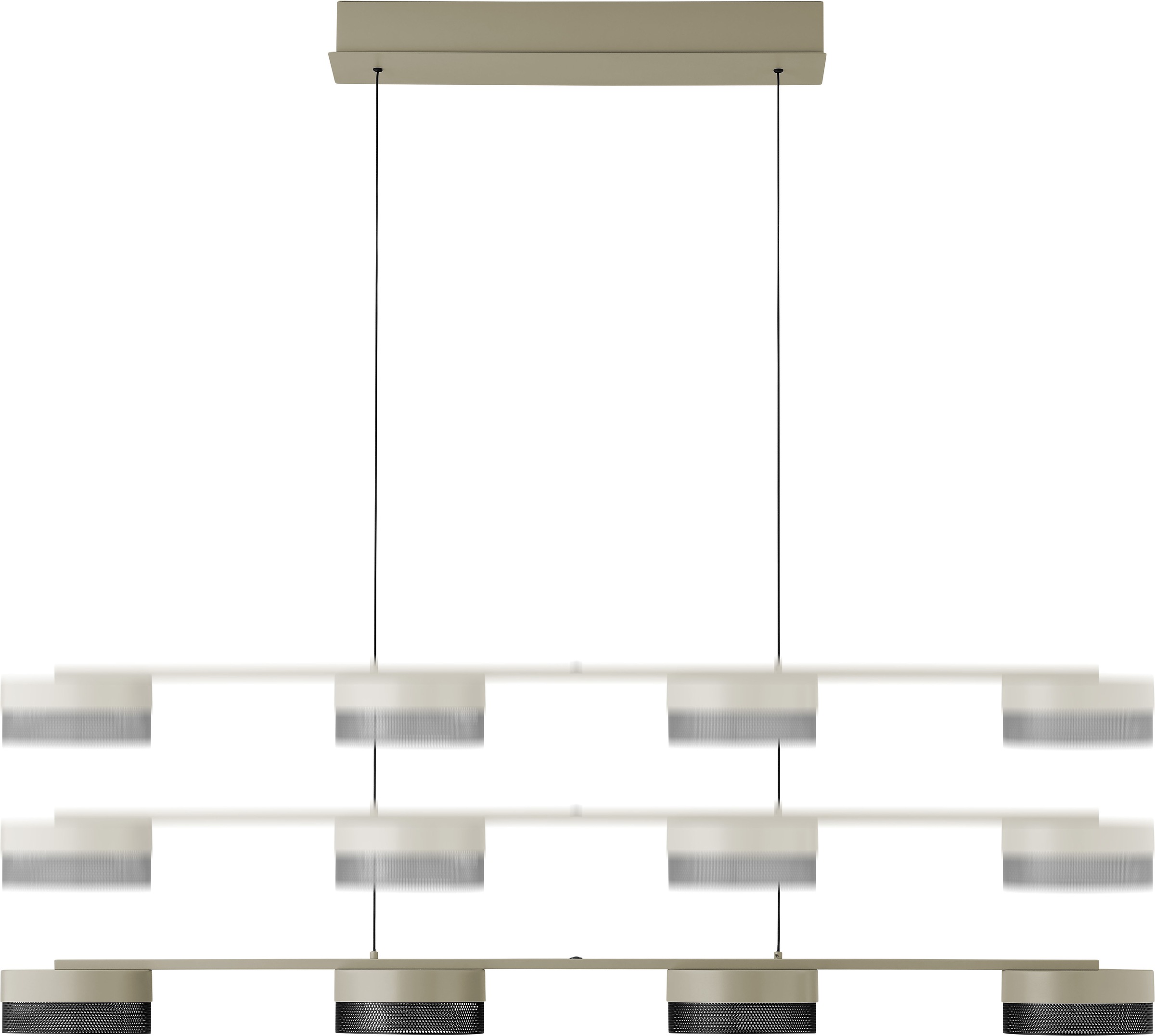 HELL höllisch gutes Licht LED Pendelleuchte »MESH« LED-Modul 1 Stk. Warmweiß Tastdimmer,  Stufenlos höhenverstellbar