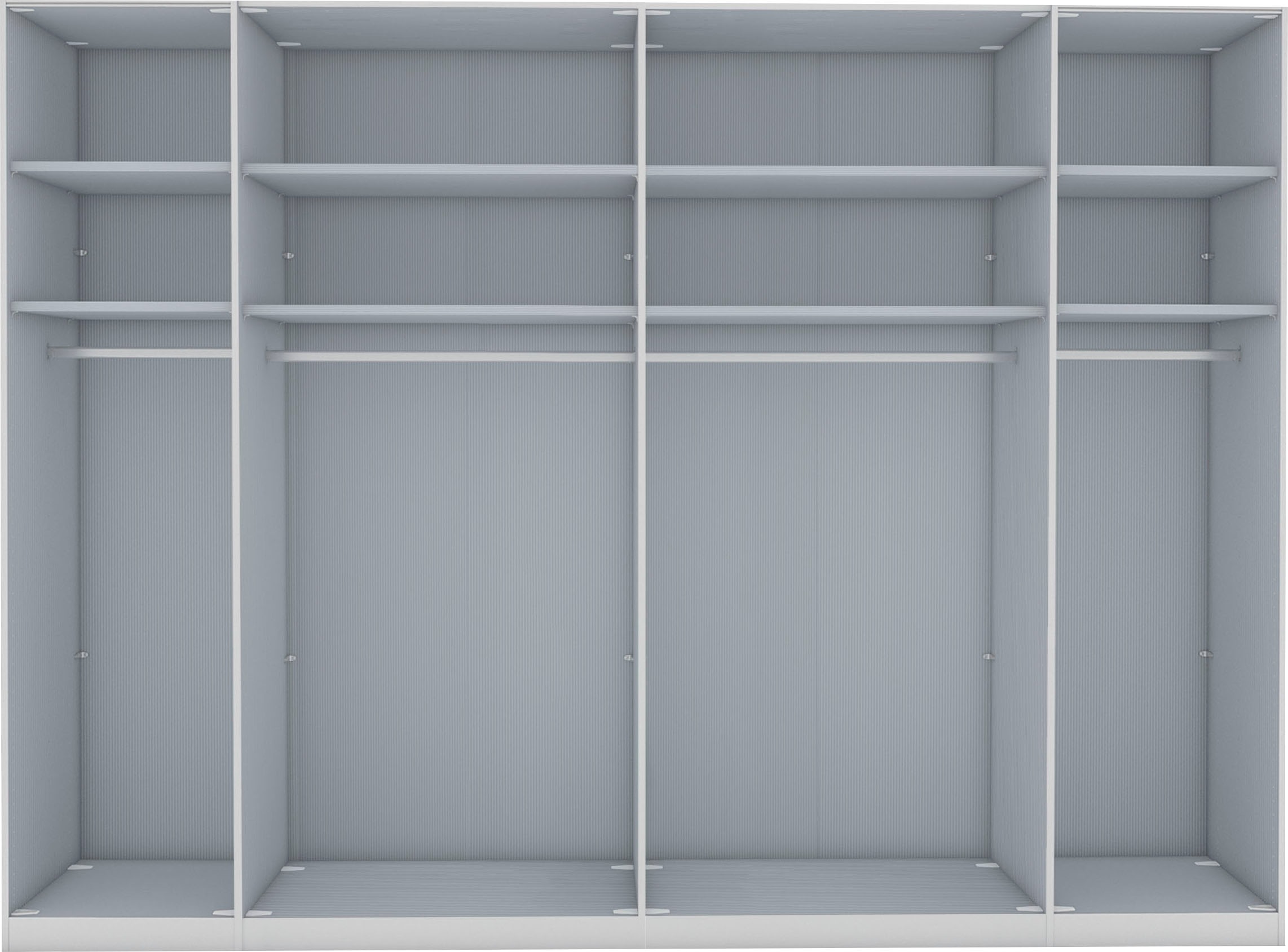 Thumbnail - WIEMANN Falttürenschrank "Monaco, Kleiderschrank, Schrank, Wäscheschrank, mit edler Glasfront", (2 Breiten, 2 Höhen 216/...