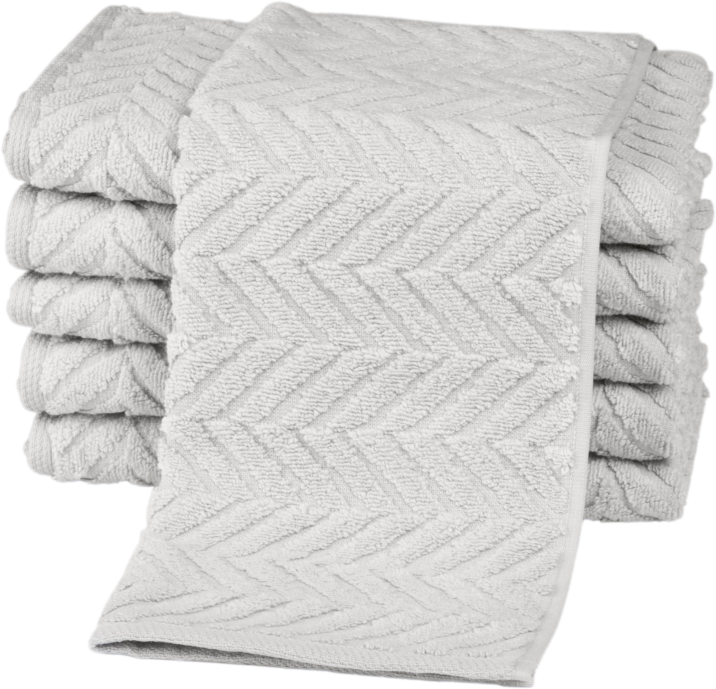 Gästehandtücher ROSS, B:30cm L:50cm, grau, Frottier, Obermaterial: 100% Baumwolle, Handtücher, "Sensual 9001", 100% Baumwolle