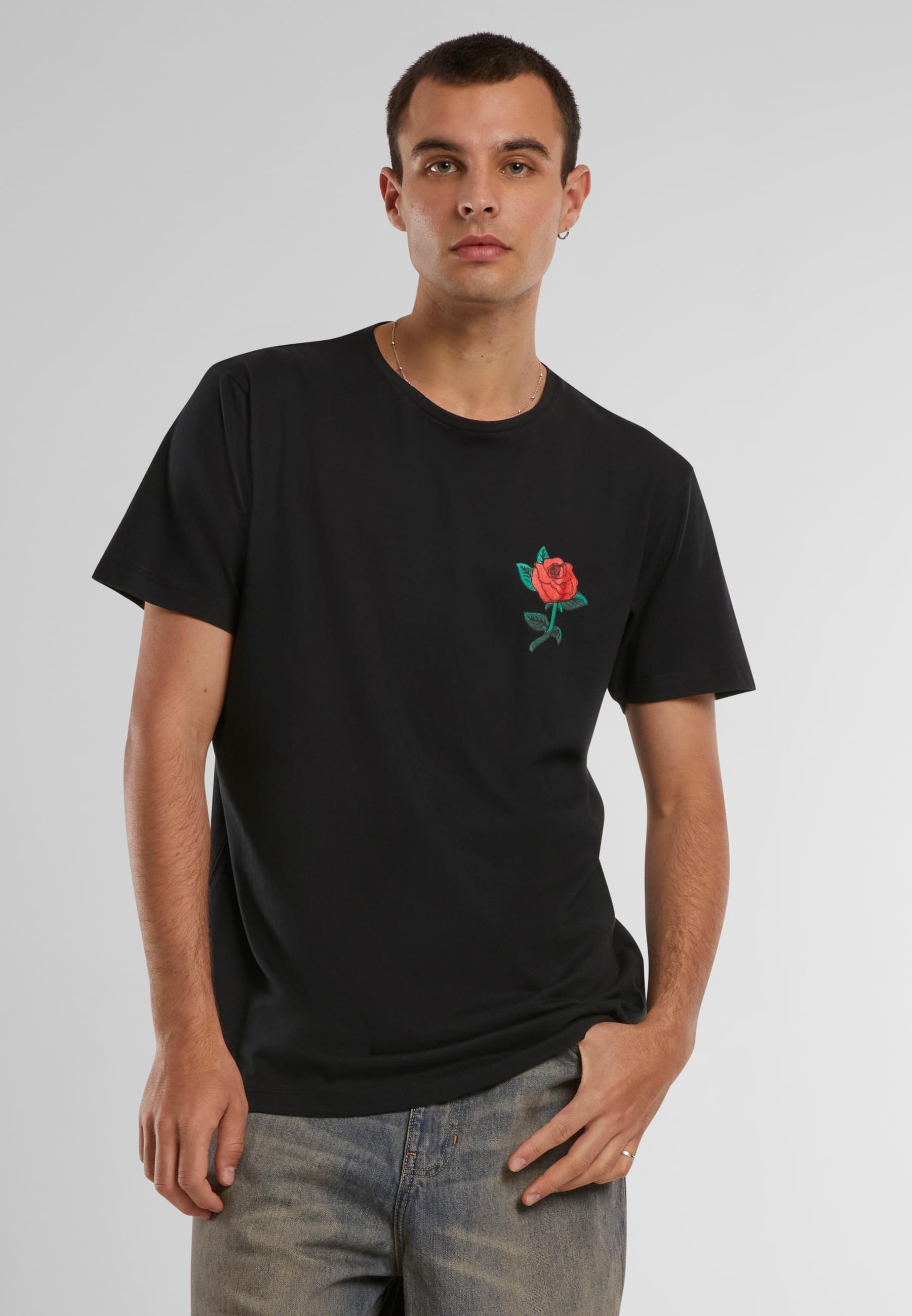 MisterTee T-Shirt »MisterTee Herren Rose Tee«, (1 tlg.)
