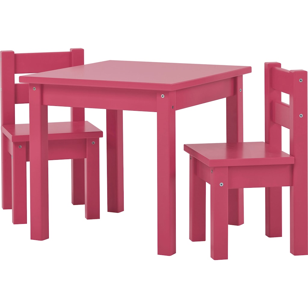 Hoppekids Kindersitzgruppe »MADS Kindersitzgruppe«, (Set, 5 tlg., 1 Tisch, 4 Stühle)