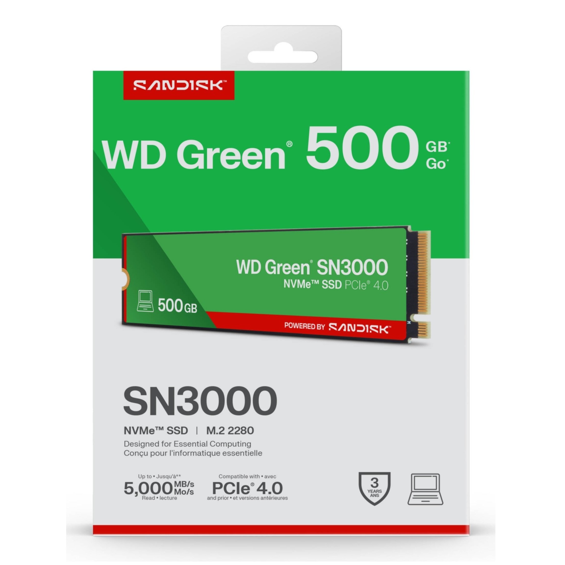 Sandisk interne SSD »WD Green SN3000 NVMe«