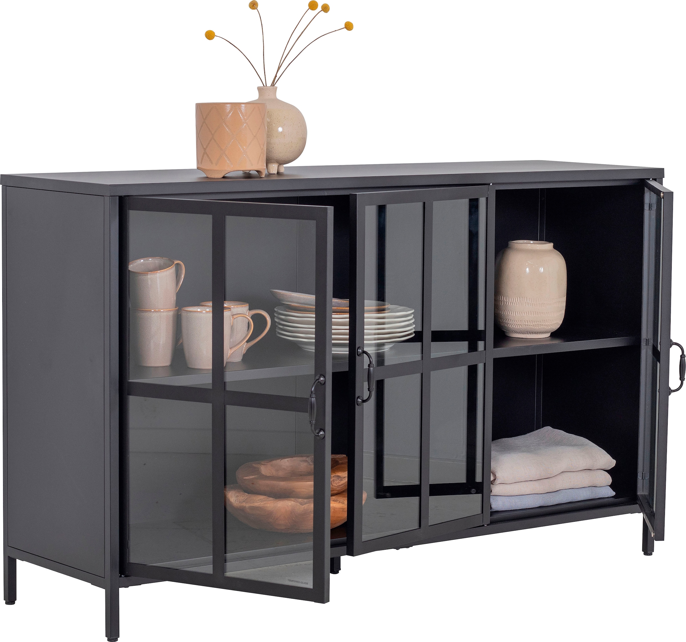 BAUR | Glastüren »Choice«, Vitrine Homexperts Sideboard bestellen designorientiertes mit