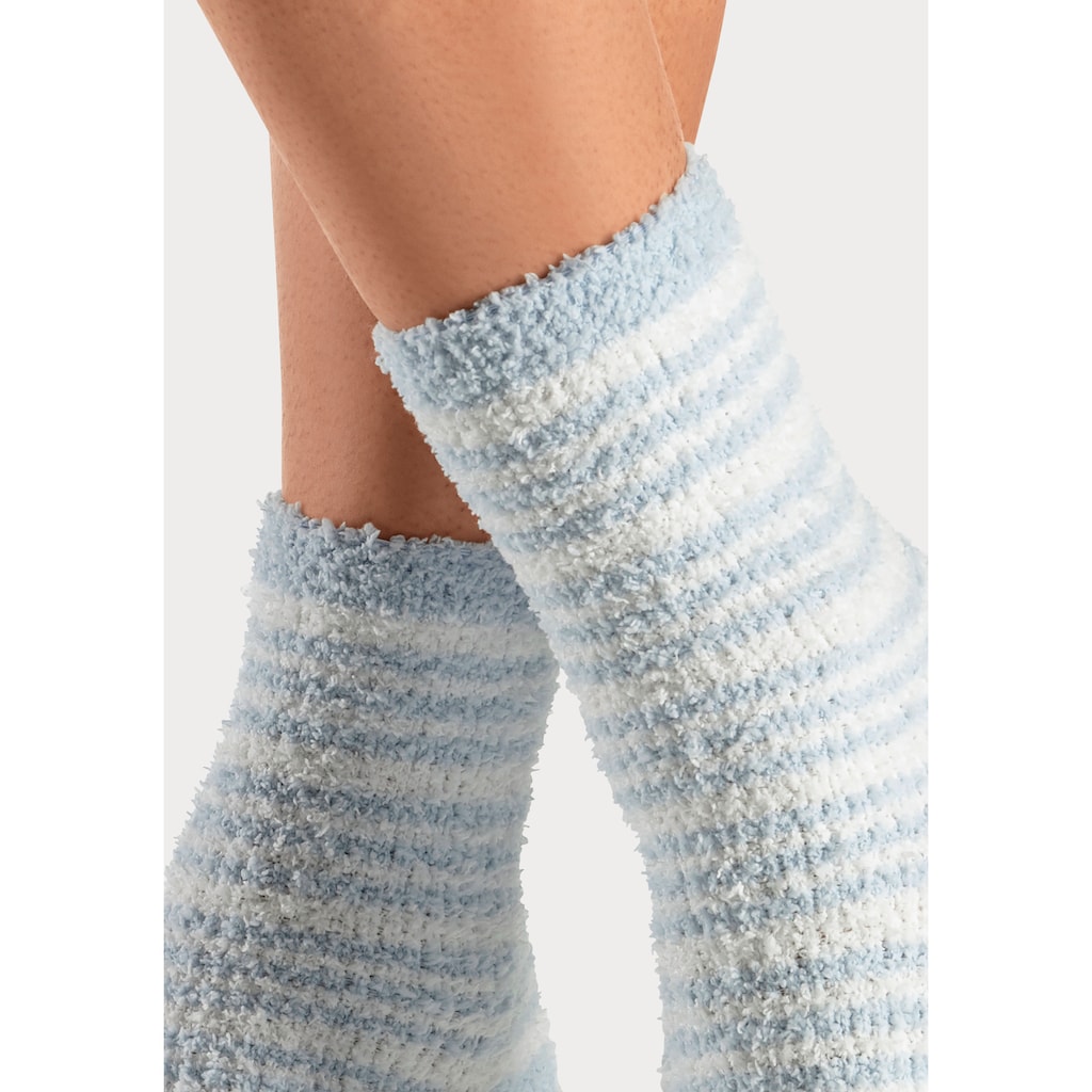 LASCANA Kuschelsocken, (Packung, 4 Paar)