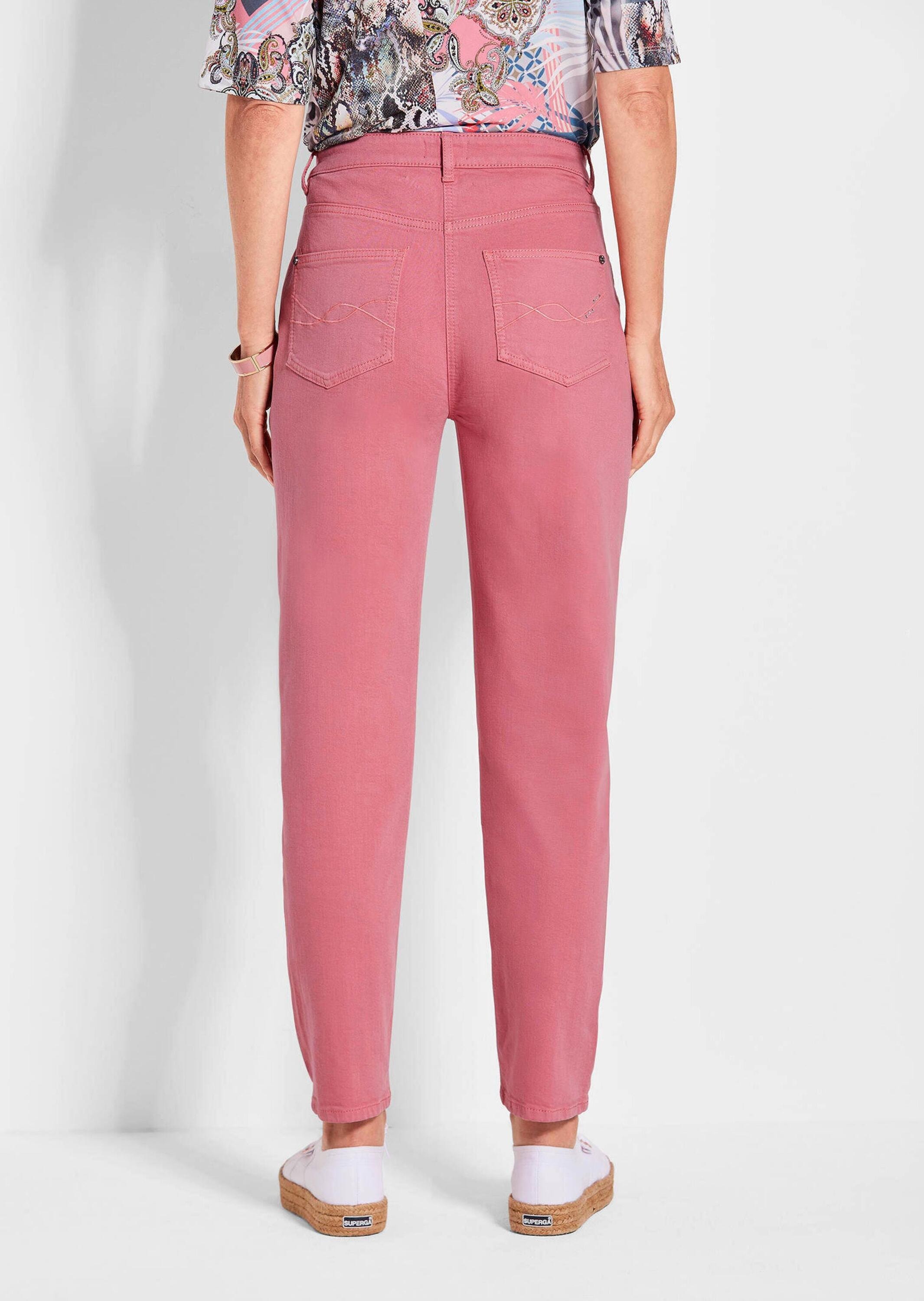 GOLDNER Regular-fit-Jeans »Kurzgröße Lange Hose SARA mit Formbund«