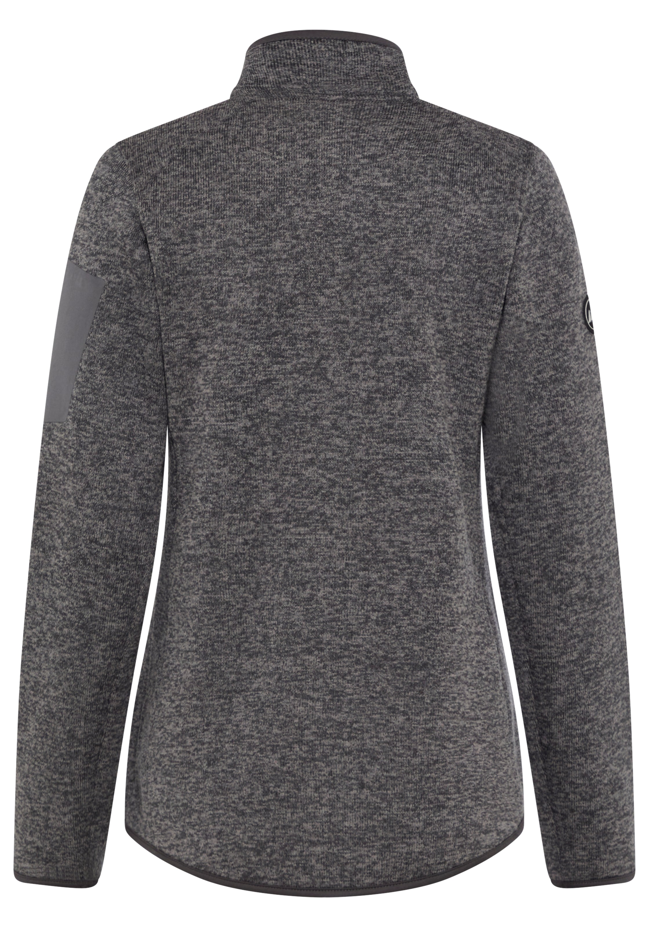Polarino Strickfleecejacke mit Reißverschluss, figurumspielende Passform, wärmend, atmungsaktiv