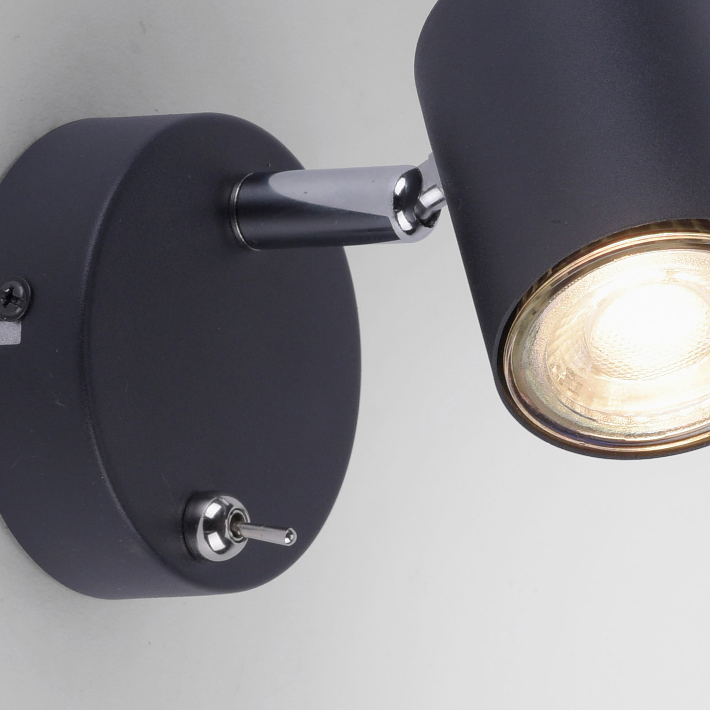 my home LED Wandleuchte »Maci«, 1 flammig-flammig, LED Wandlampe, dreh- und  schwenkbarer Spot, Kippschalter, warmweiß kaufen | BAUR | Tischlampen