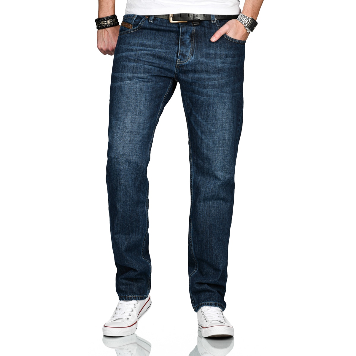 Alessandro Salvarini Comfort-fit-Jeans »ASMarco«, mit geradem Bein