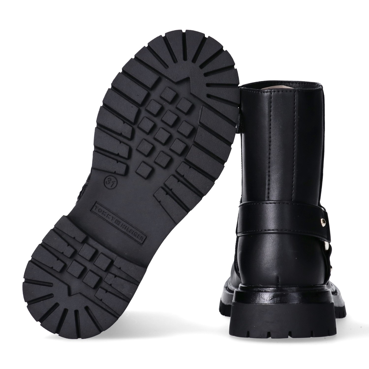 Tommy Hilfiger Bikerboots, Biker Boots, Winterboots mit Blockabsatz