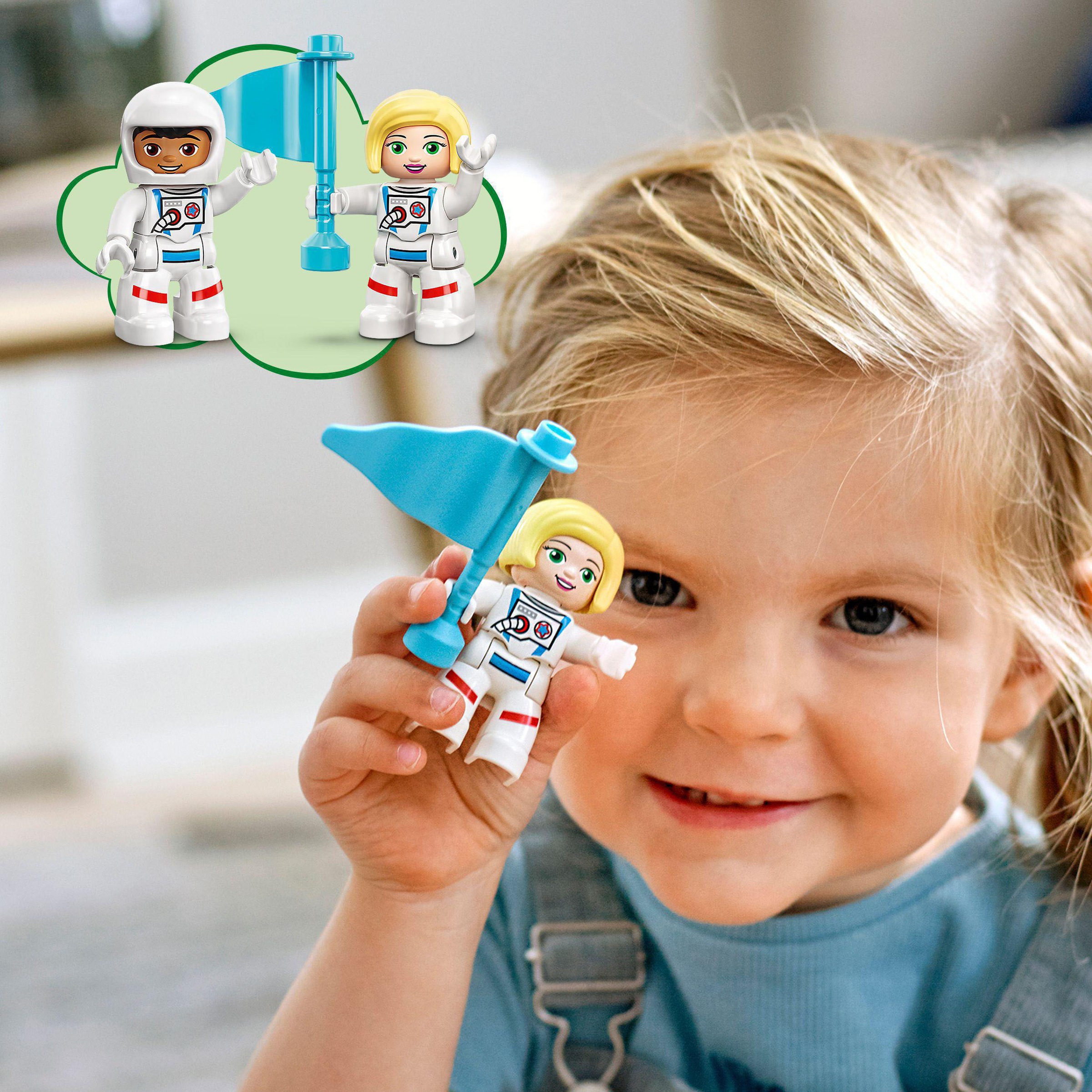 LEGO® Konstruktionsspielsteine »Spaceshuttle Weltraummission (10944), LEGO® DUPLO® Town«, (23 St.), Made in Europe
