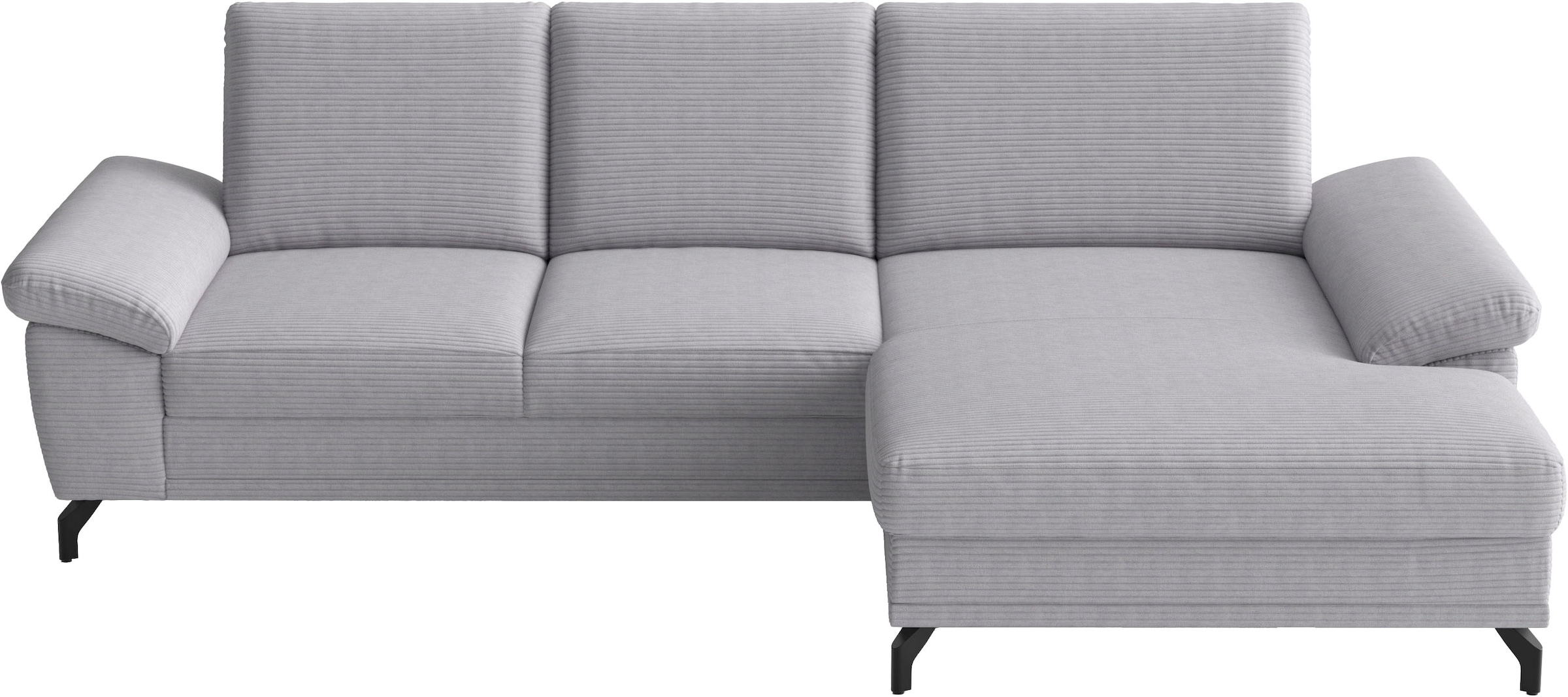 sit&more Ecksofa "Chelsea L-Form, B: 264 cm, Armteil- & Sitztiefenverstellung" optional Schlaffunktion und Bettkasten